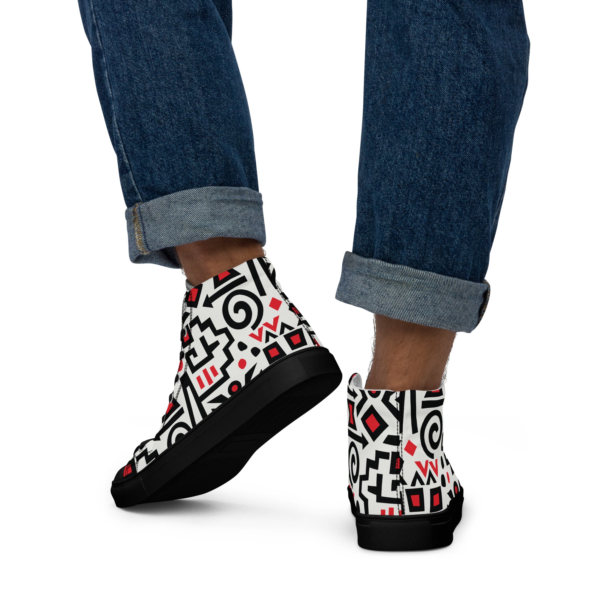 Prisimia Canvas Sneakers : Bold Abstract Graphic Style
