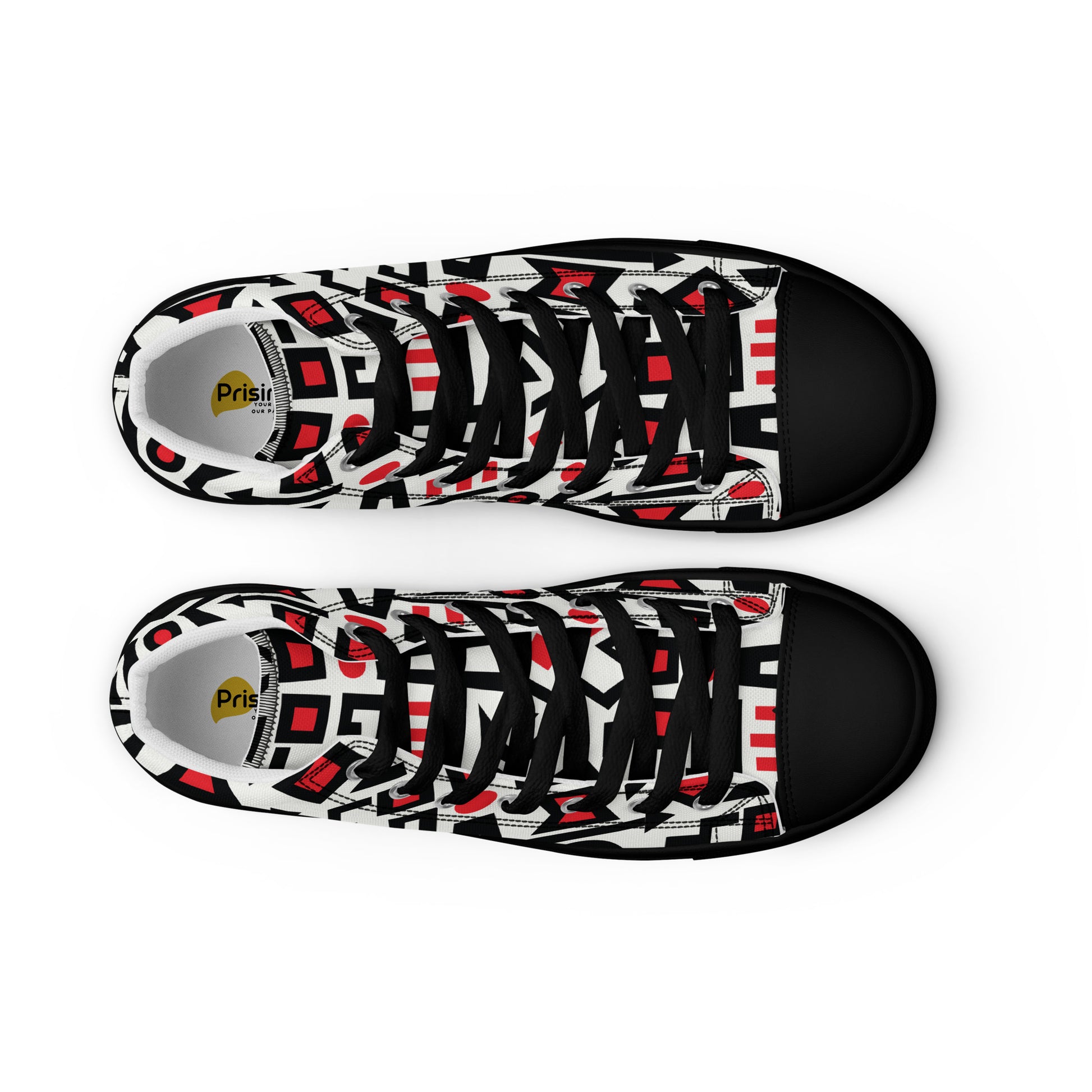 Prisimia Canvas Sneakers : Bold Abstract Graphic Style