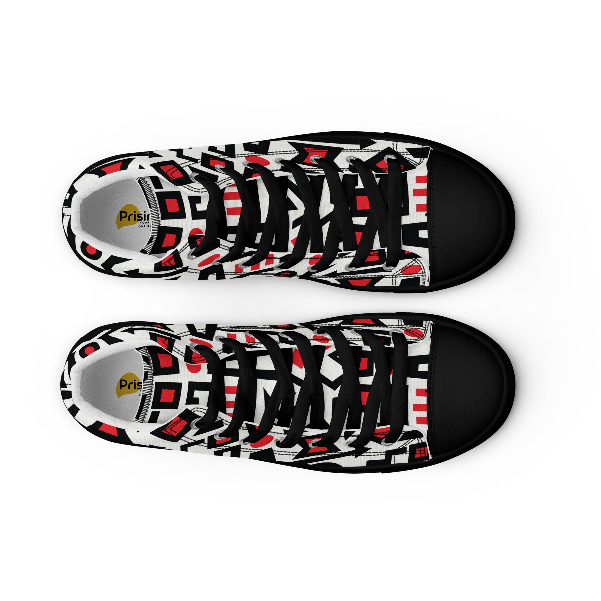 Prisimia Canvas Sneakers : Bold Abstract Graphic Style