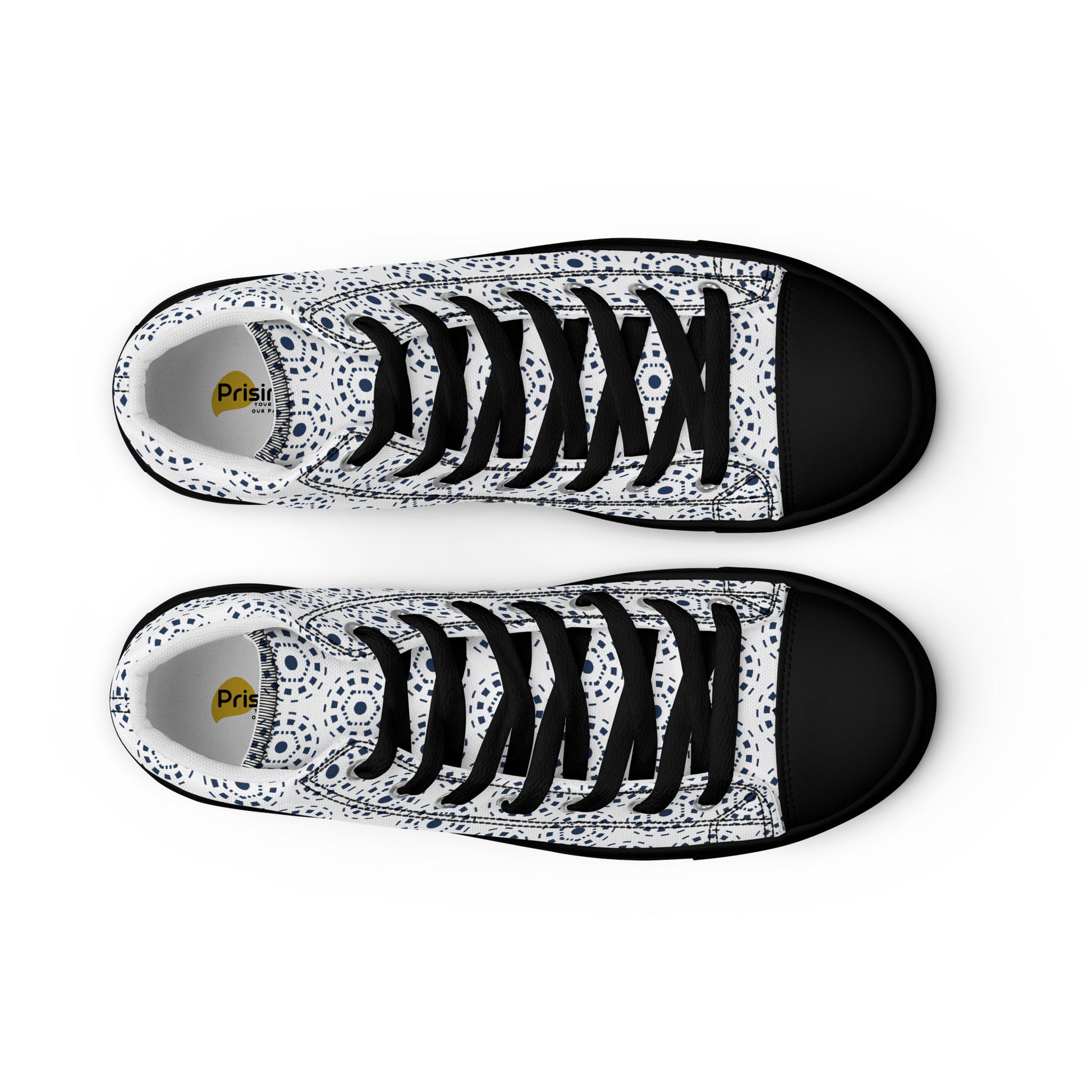 Prisimia Canvas Sneakers : Timeless Monochrome Statement