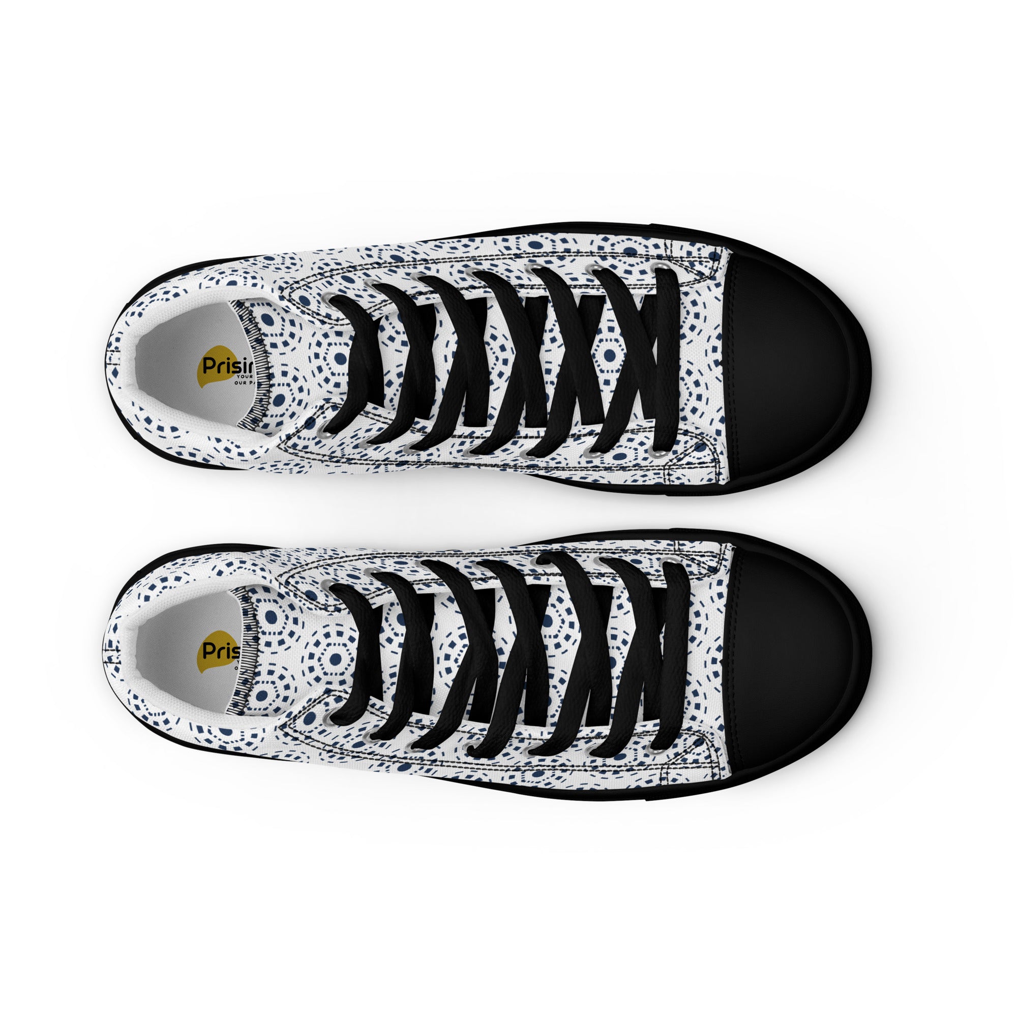 Prisimia Canvas Sneakers : Timeless Monochrome Statement