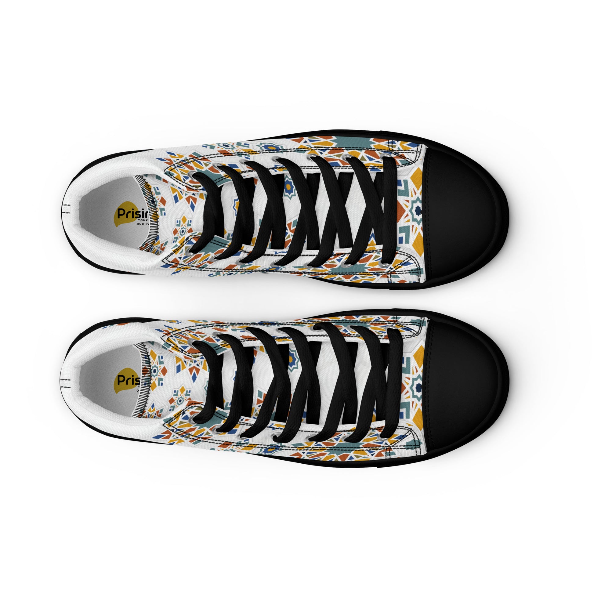 Prisimia Canvas Sneakers : Vibrant Moroccan Mosaic