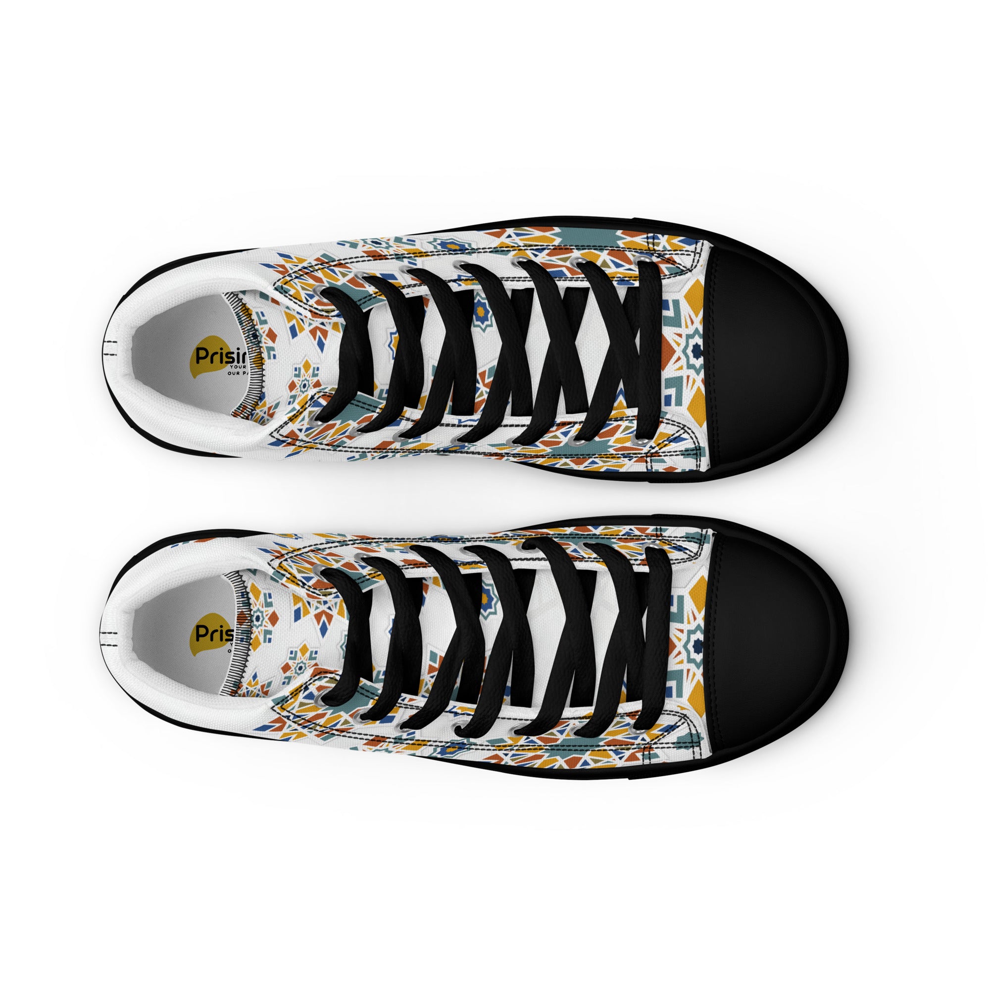 Prisimia Canvas Sneakers : Vibrant Moroccan Mosaic