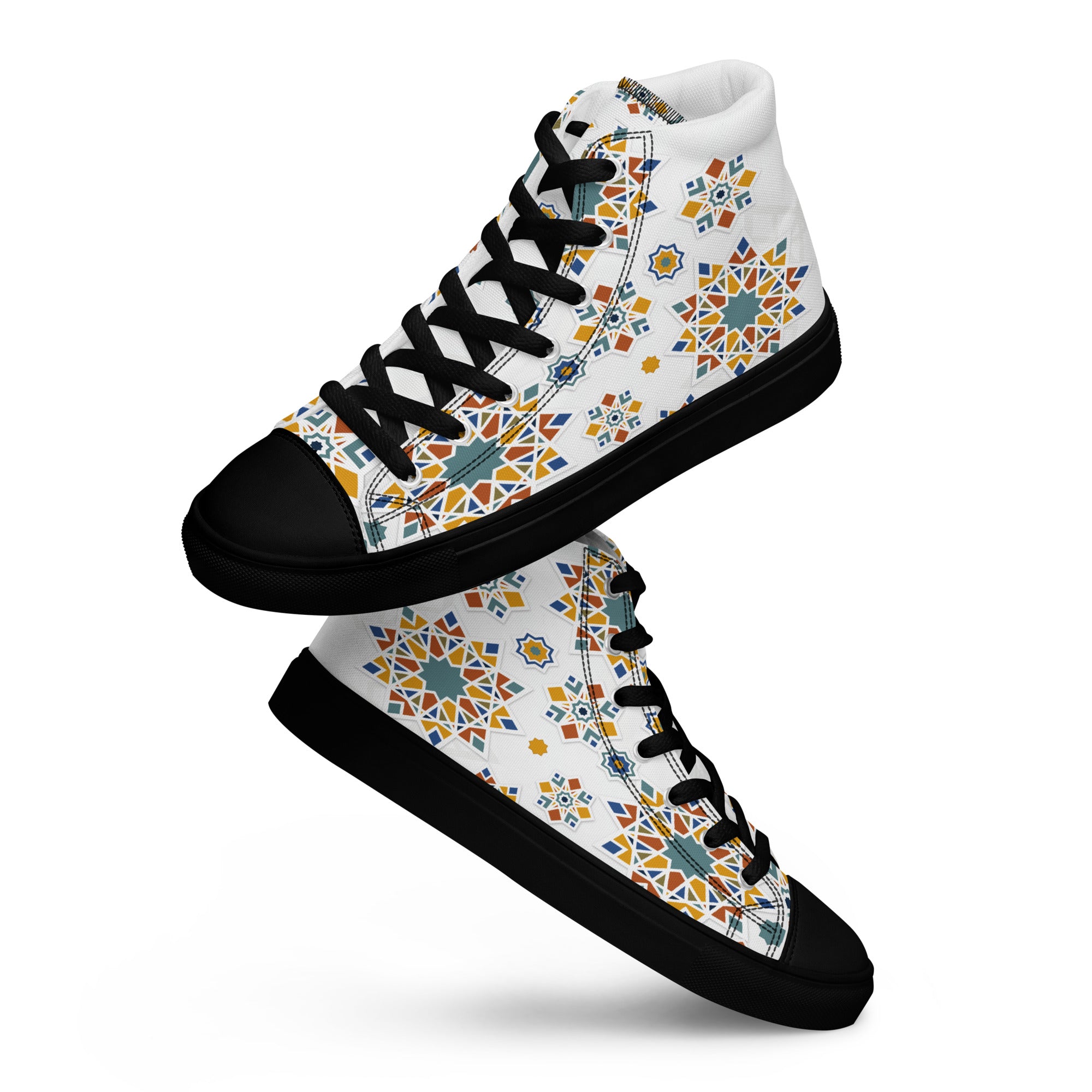 Prisimia Canvas Sneakers : Vibrant Moroccan Mosaic
