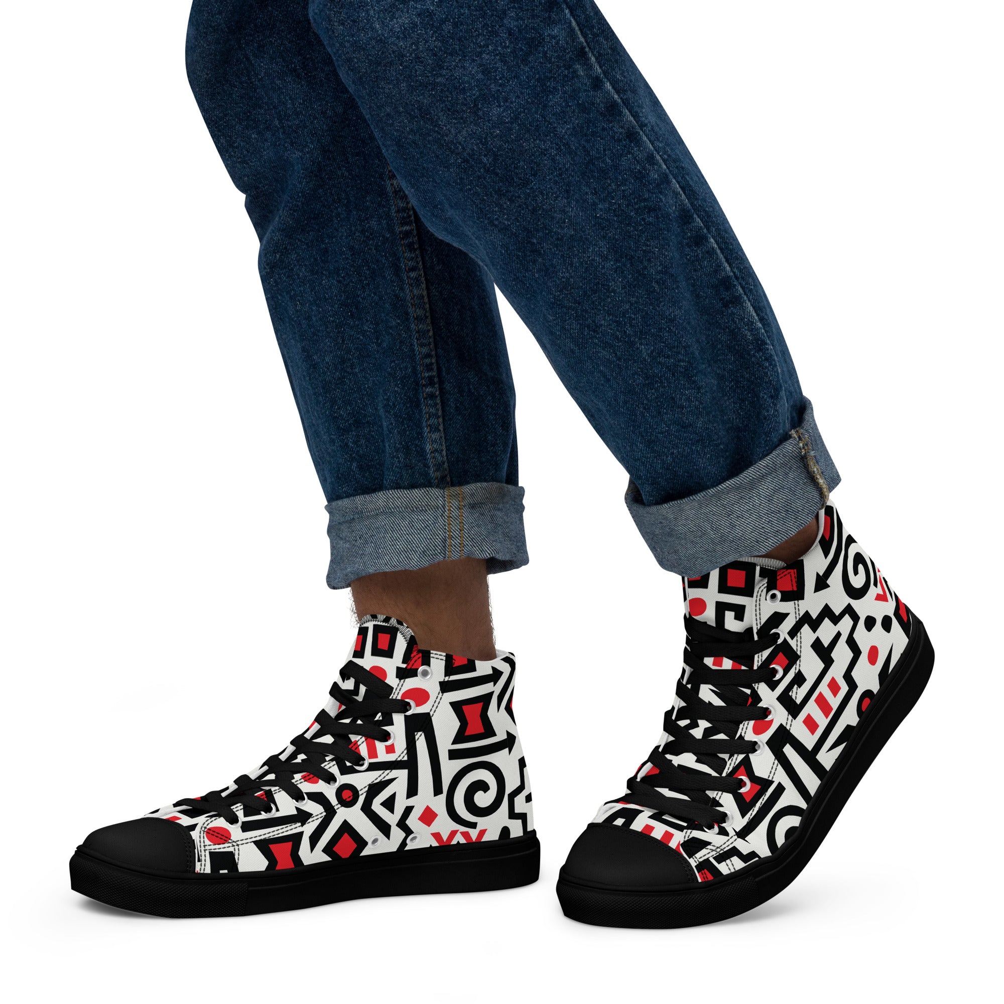 Prisimia Canvas Sneakers : Bold Abstract Graphic Style