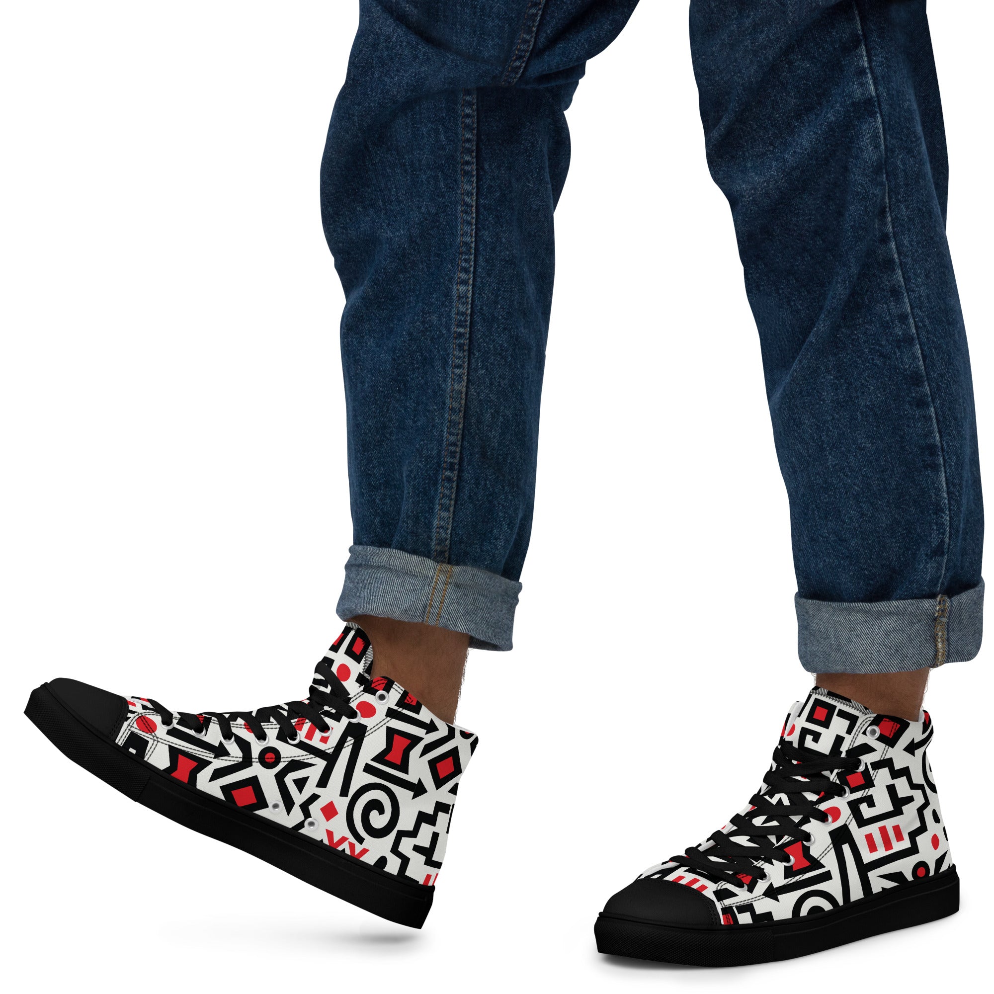 Prisimia Canvas Sneakers : Bold Abstract Graphic Style
