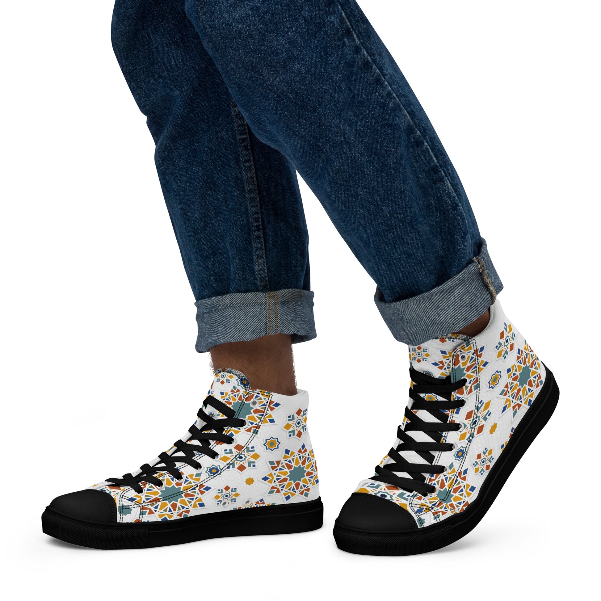 Prisimia Canvas Sneakers : Vibrant Moroccan Mosaic