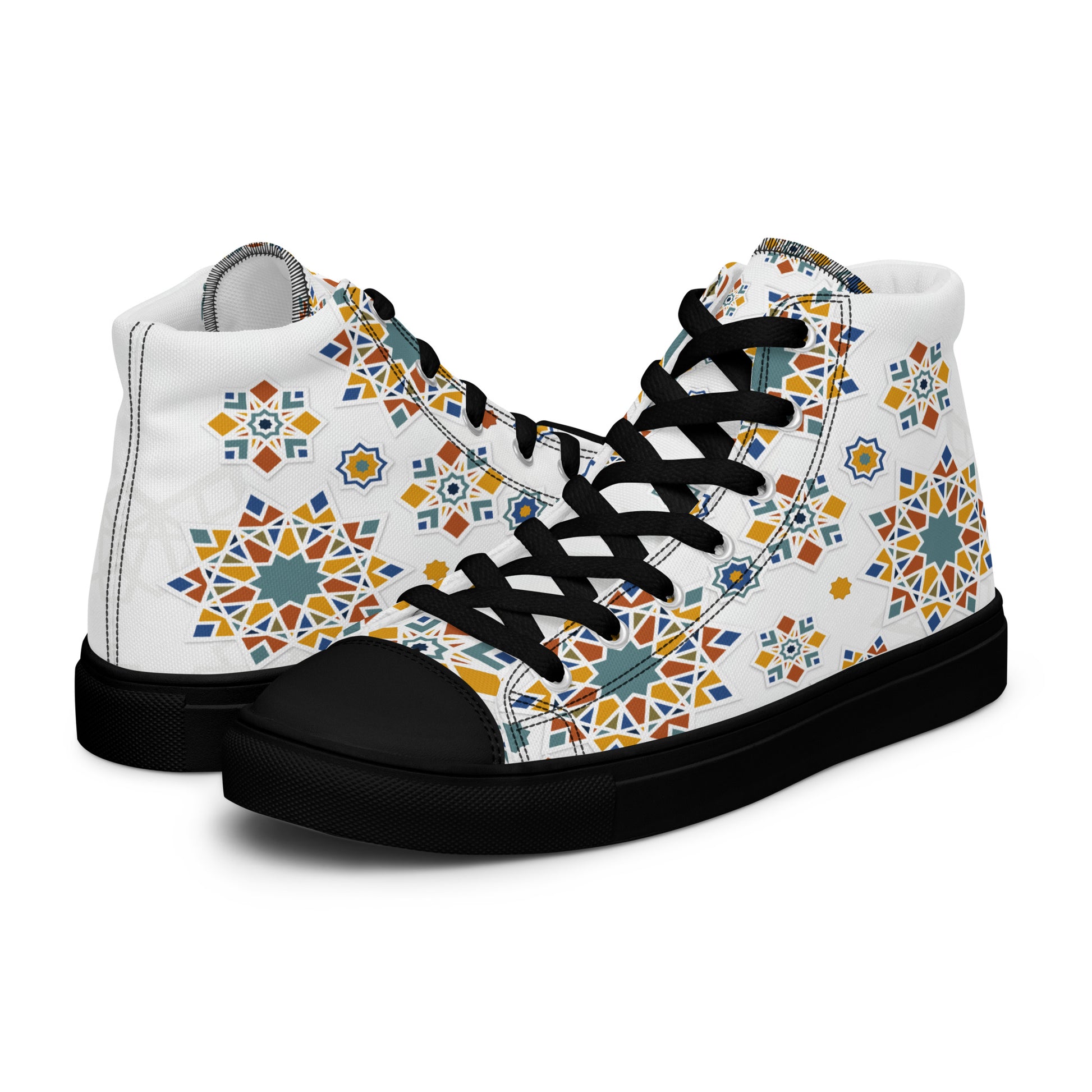 Prisimia Canvas Sneakers : Vibrant Moroccan Mosaic