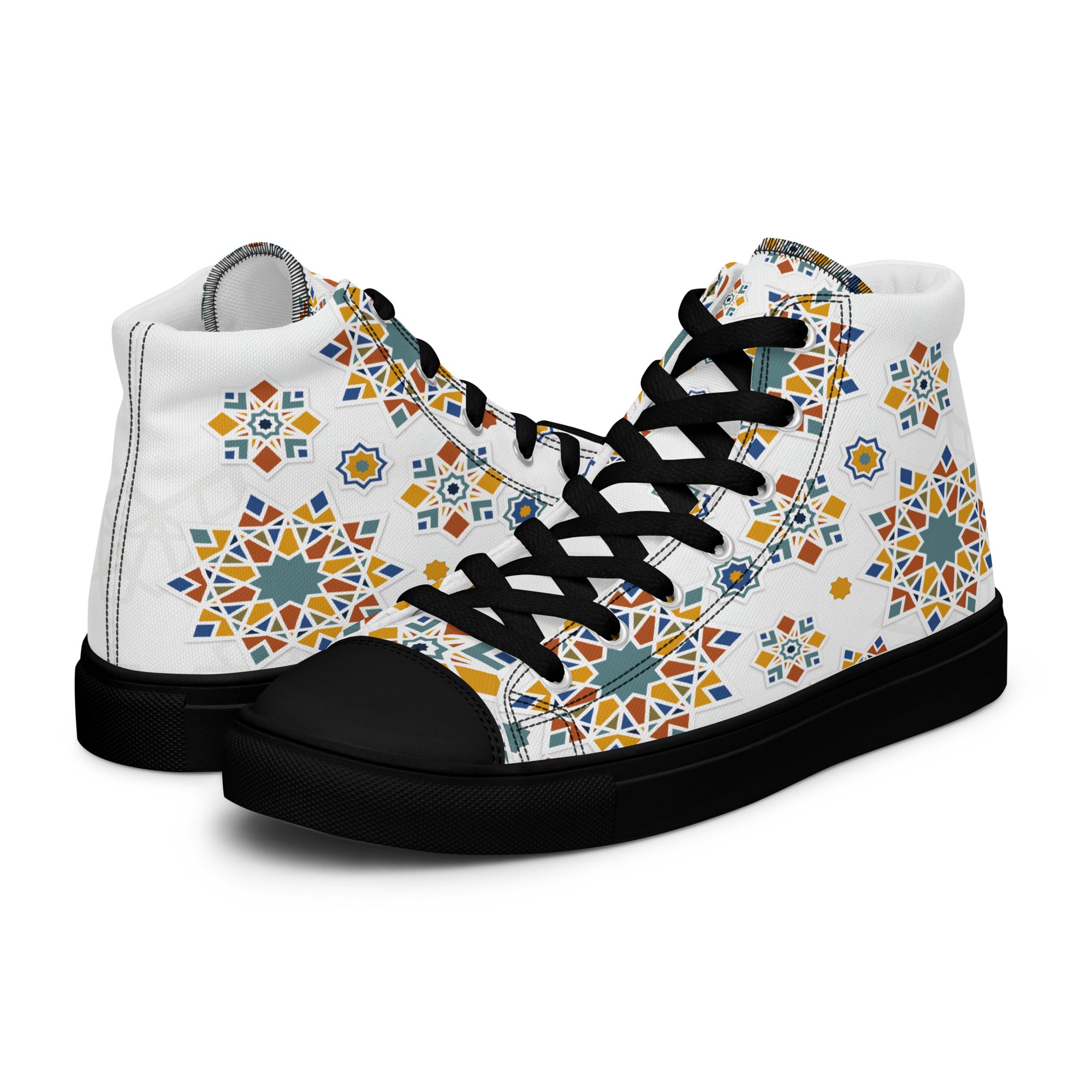 Prisimia Canvas Sneakers : Vibrant Moroccan Mosaic