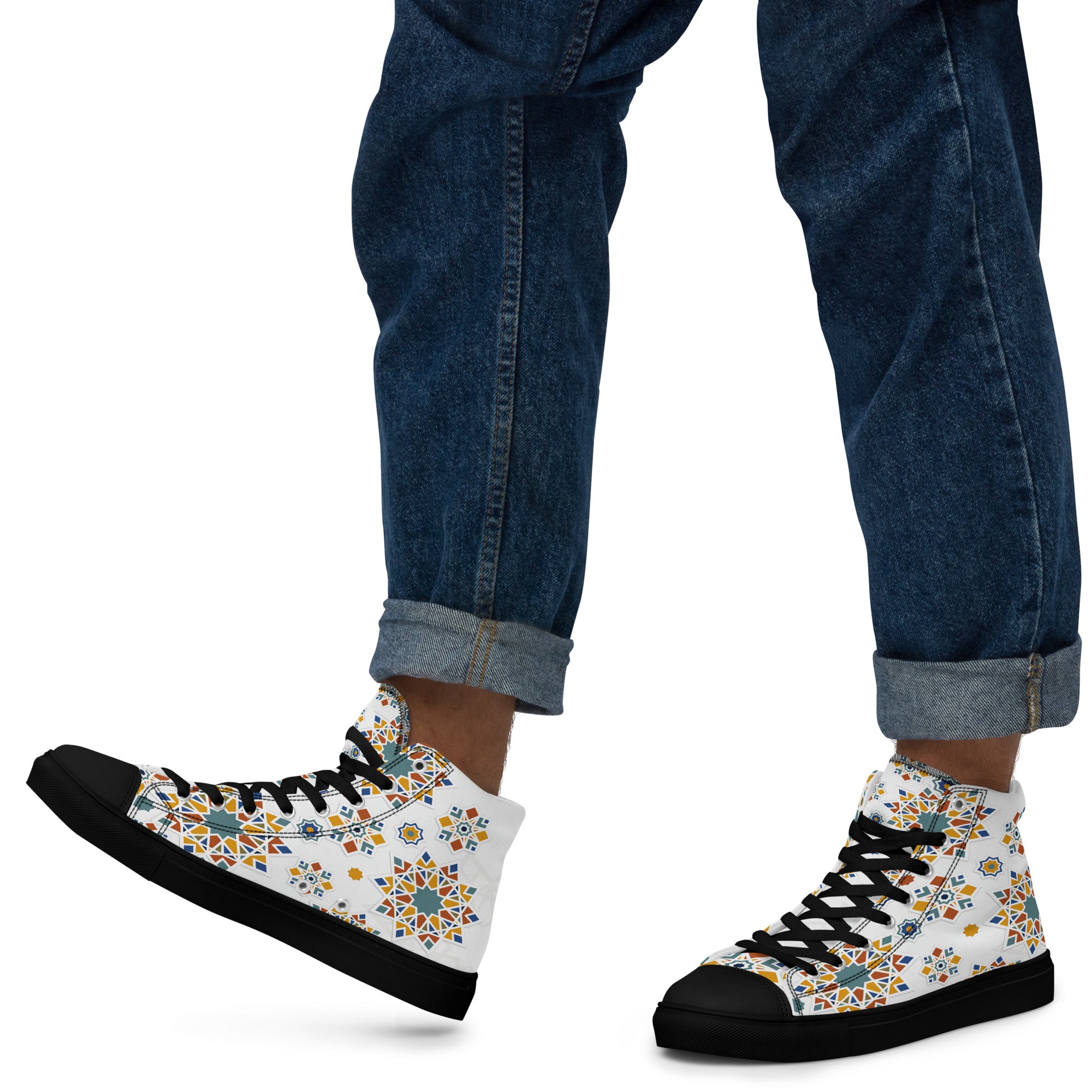 Prisimia Canvas Sneakers : Vibrant Moroccan Mosaic