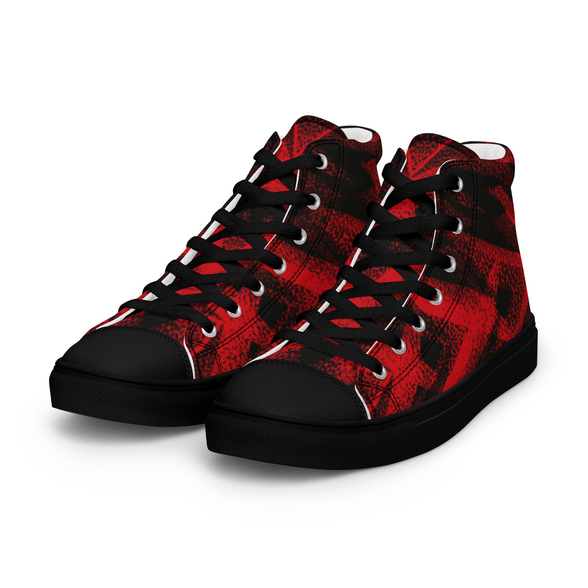 Prisimia Canvas Sneakers: Intense Red Focus