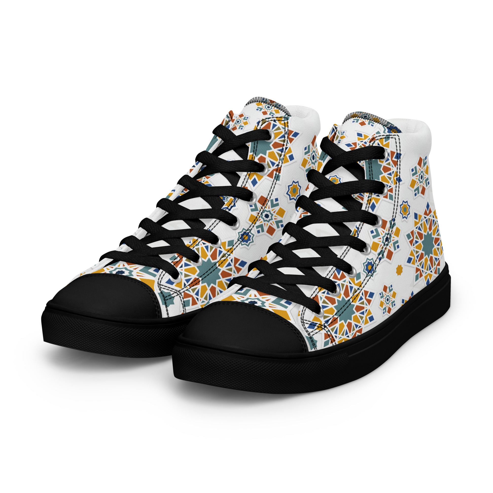 Prisimia Canvas Sneakers : Vibrant Moroccan Mosaic