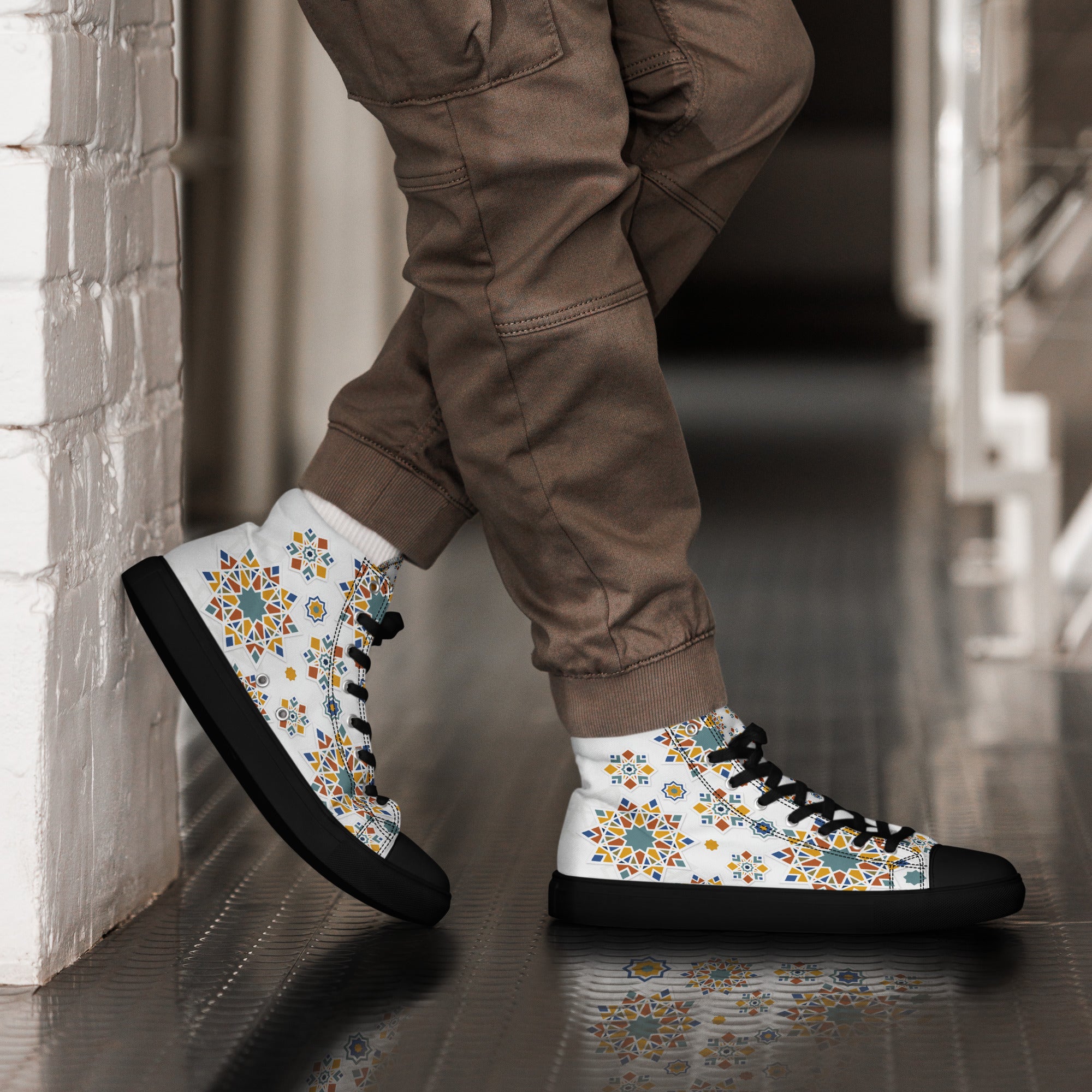 Prisimia Canvas Sneakers : Vibrant Moroccan Mosaic