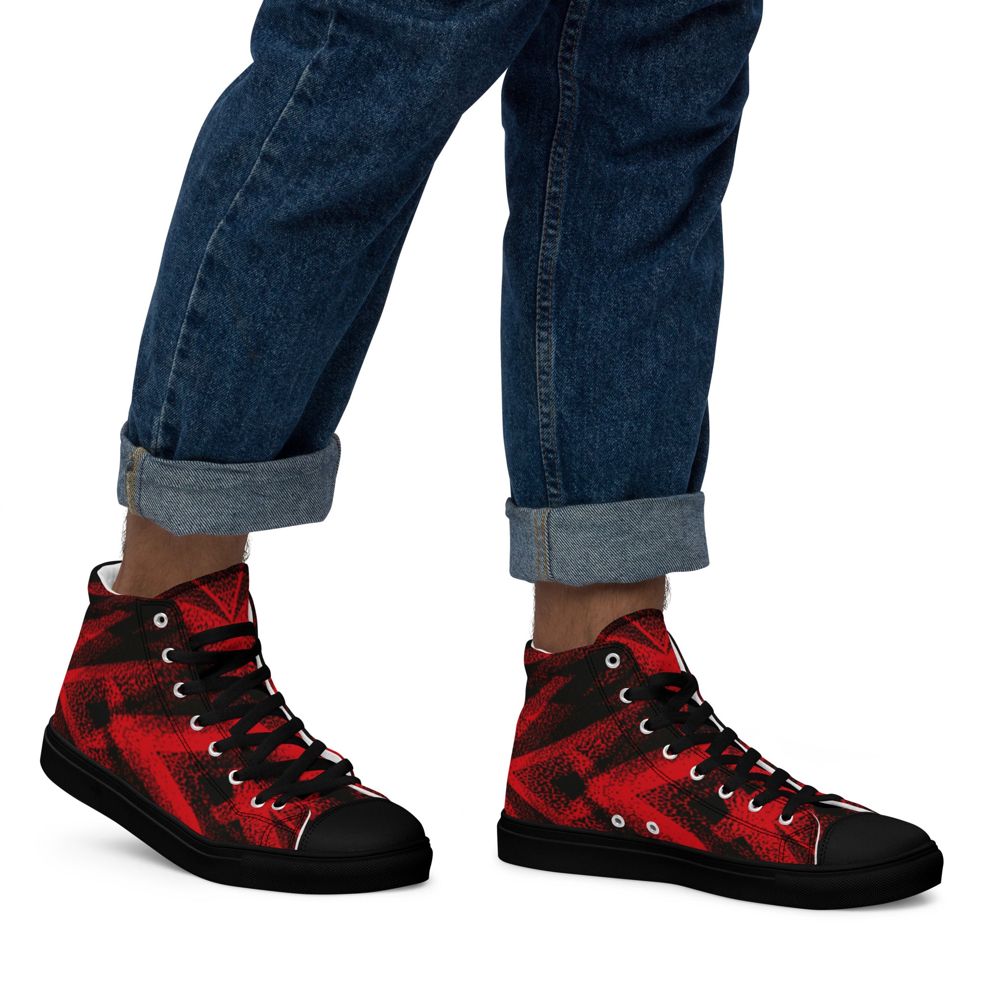 Prisimia Canvas Sneakers: Intense Red Focus
