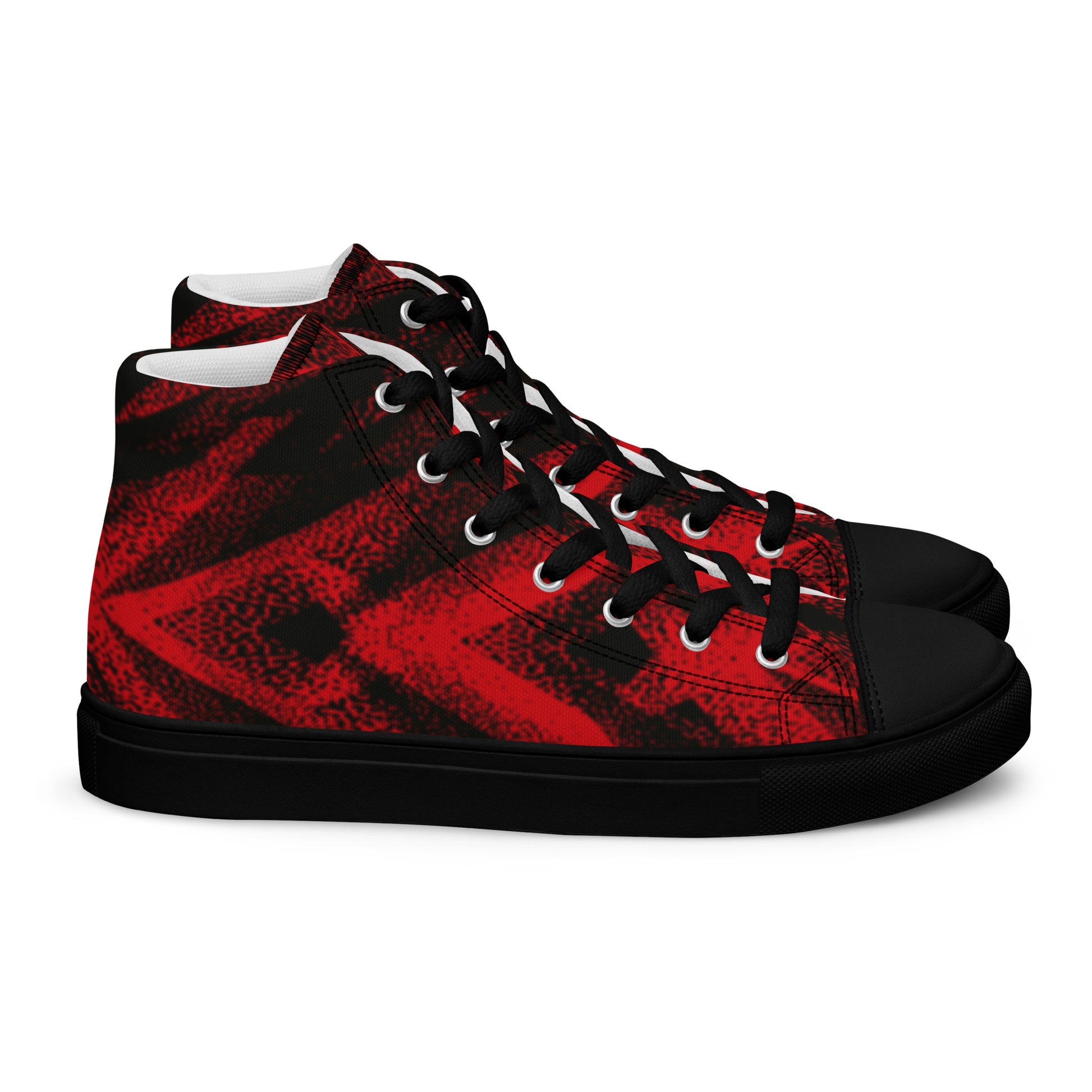 Prisimia Canvas Sneakers: Intense Red Focus