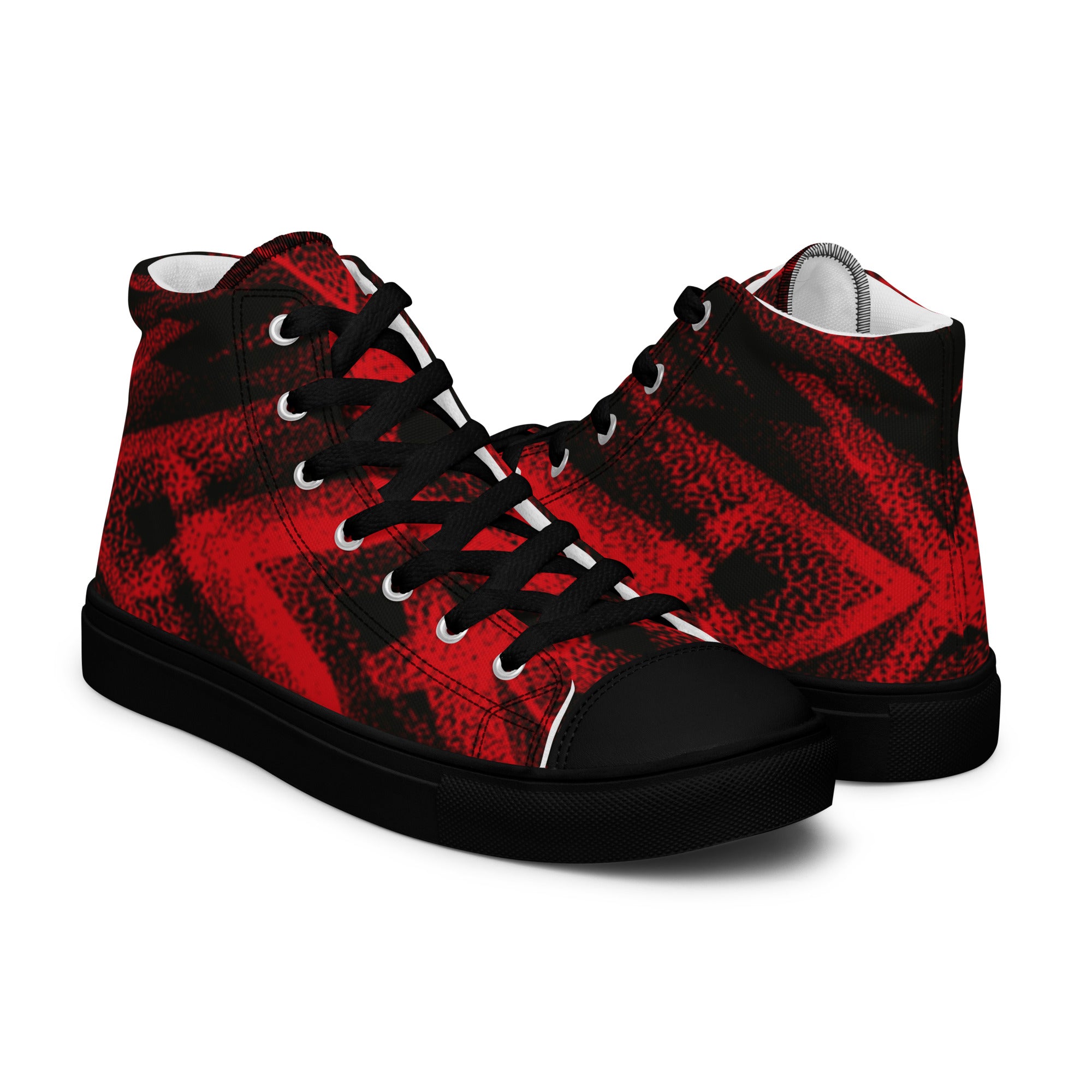 Prisimia Canvas Sneakers: Intense Red Focus