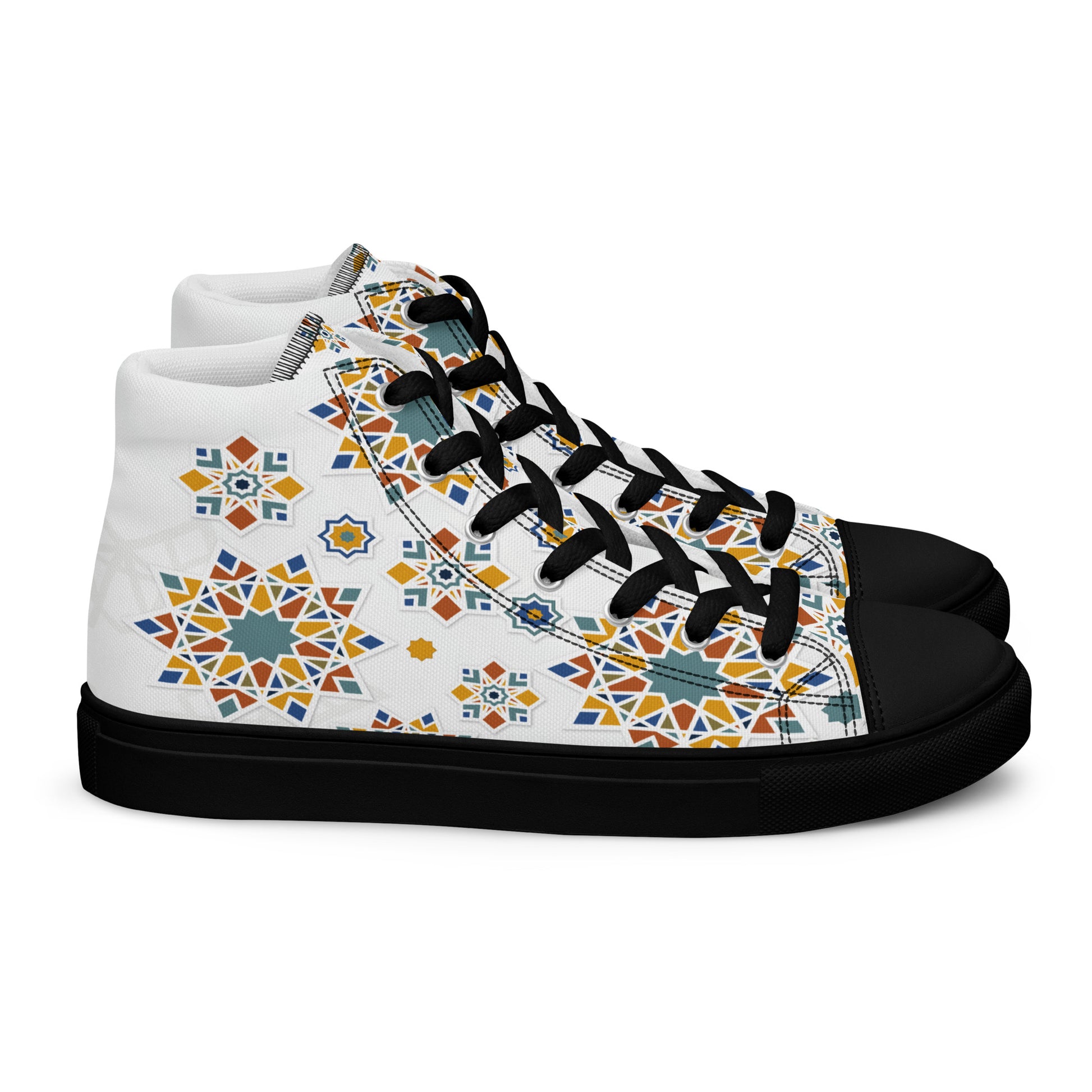 Prisimia Canvas Sneakers : Vibrant Moroccan Mosaic