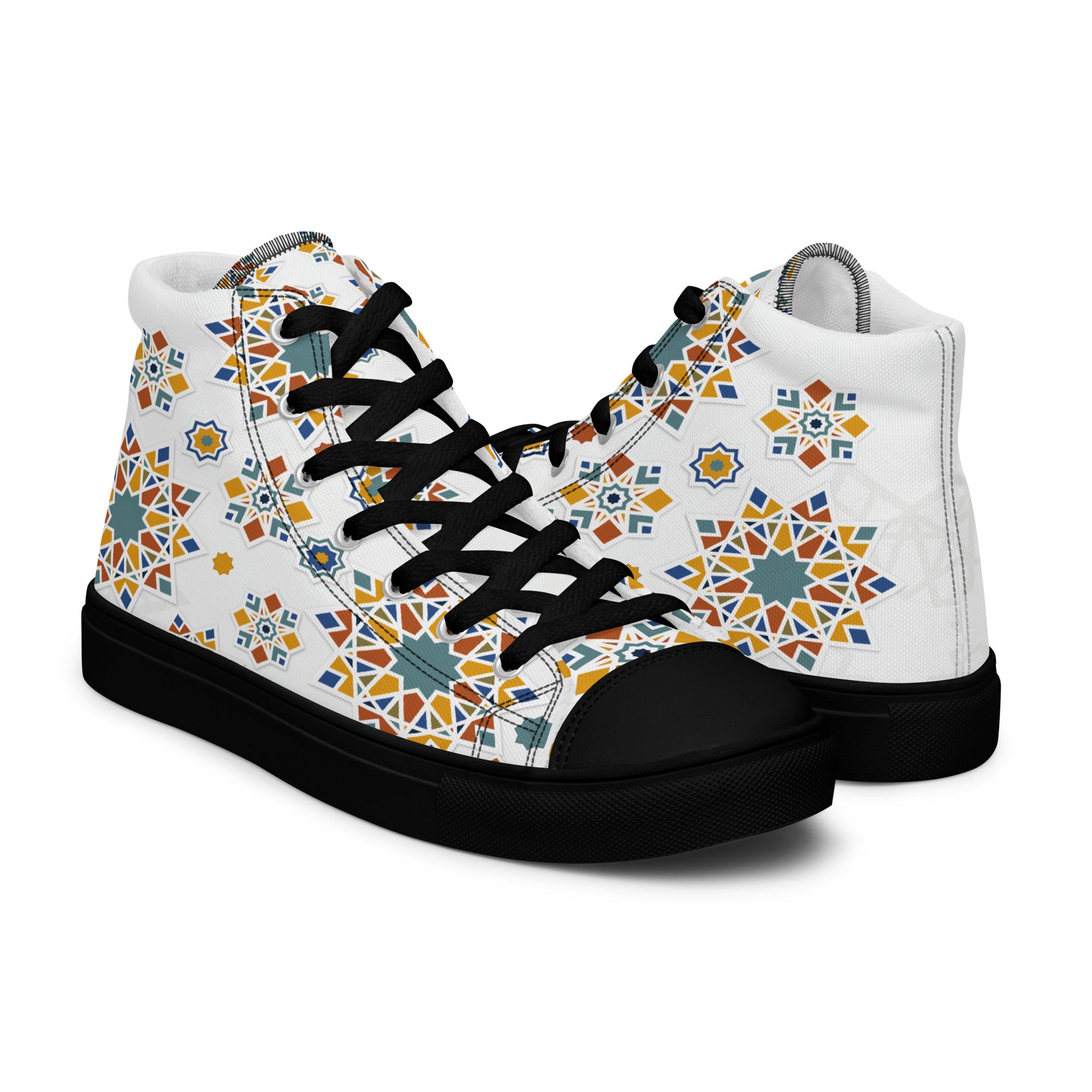 Prisimia Canvas Sneakers : Vibrant Moroccan Mosaic