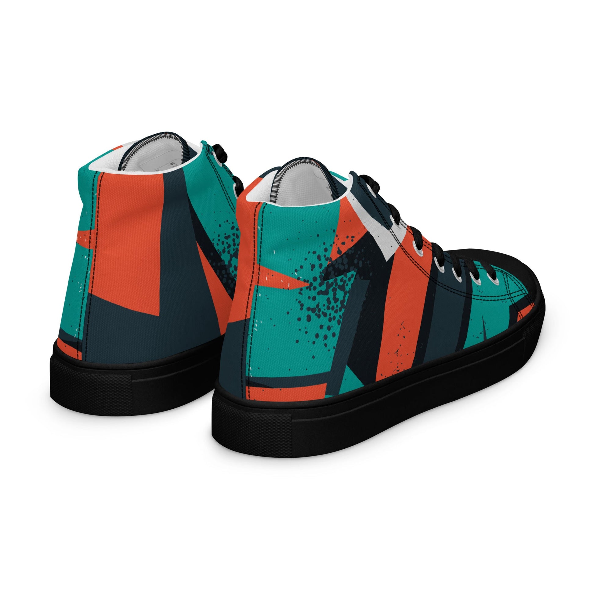 Prisimia Canvas Sneakers: Geometric Contrast Fusion