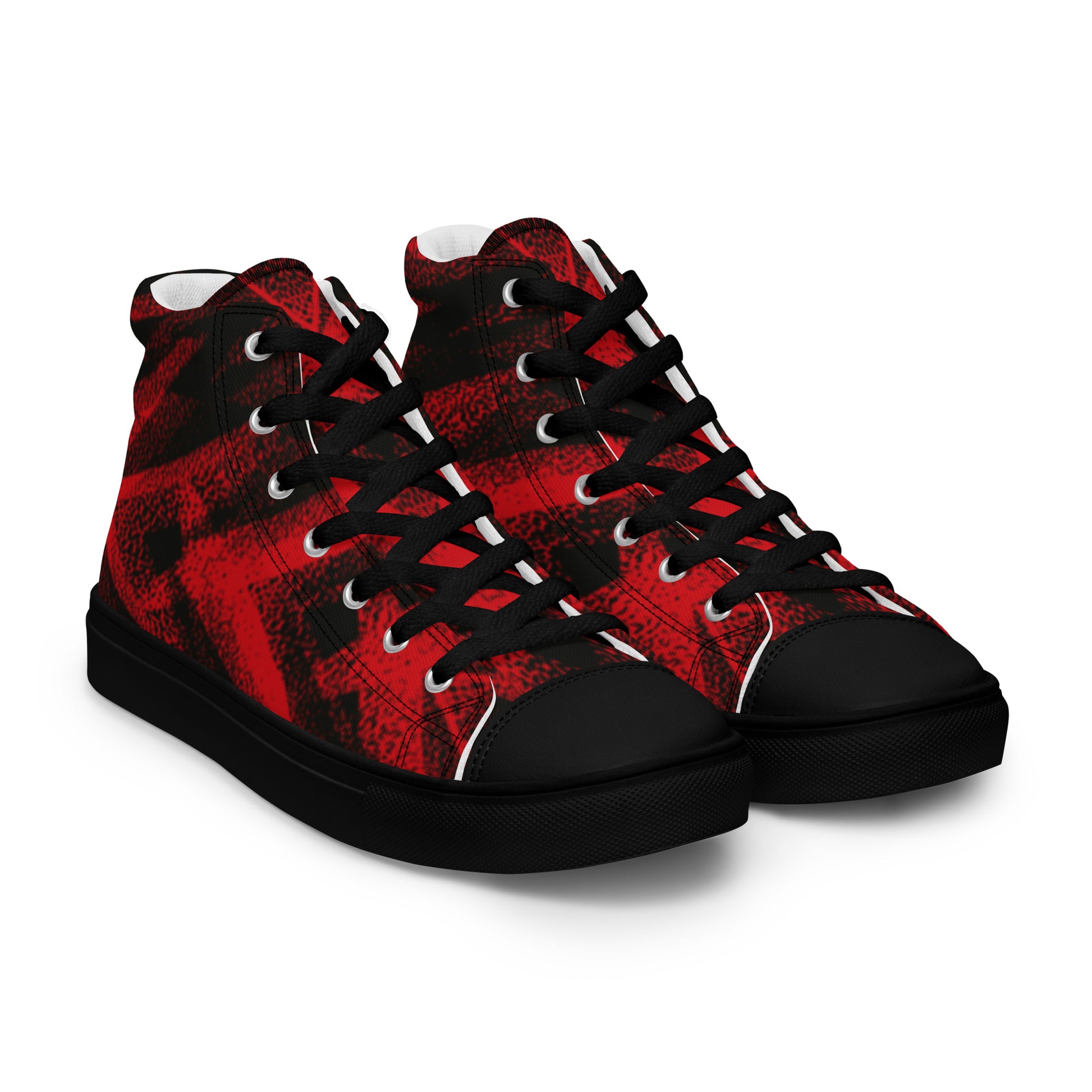 Prisimia Canvas Sneakers: Intense Red Focus