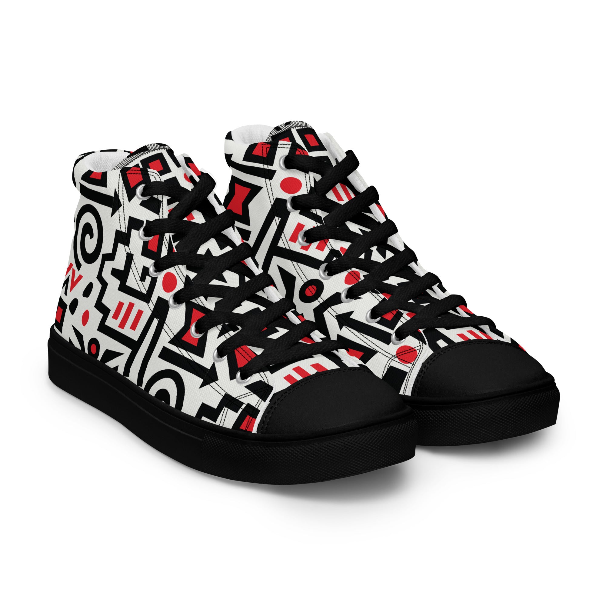 Prisimia Canvas Sneakers : Bold Abstract Graphic Style