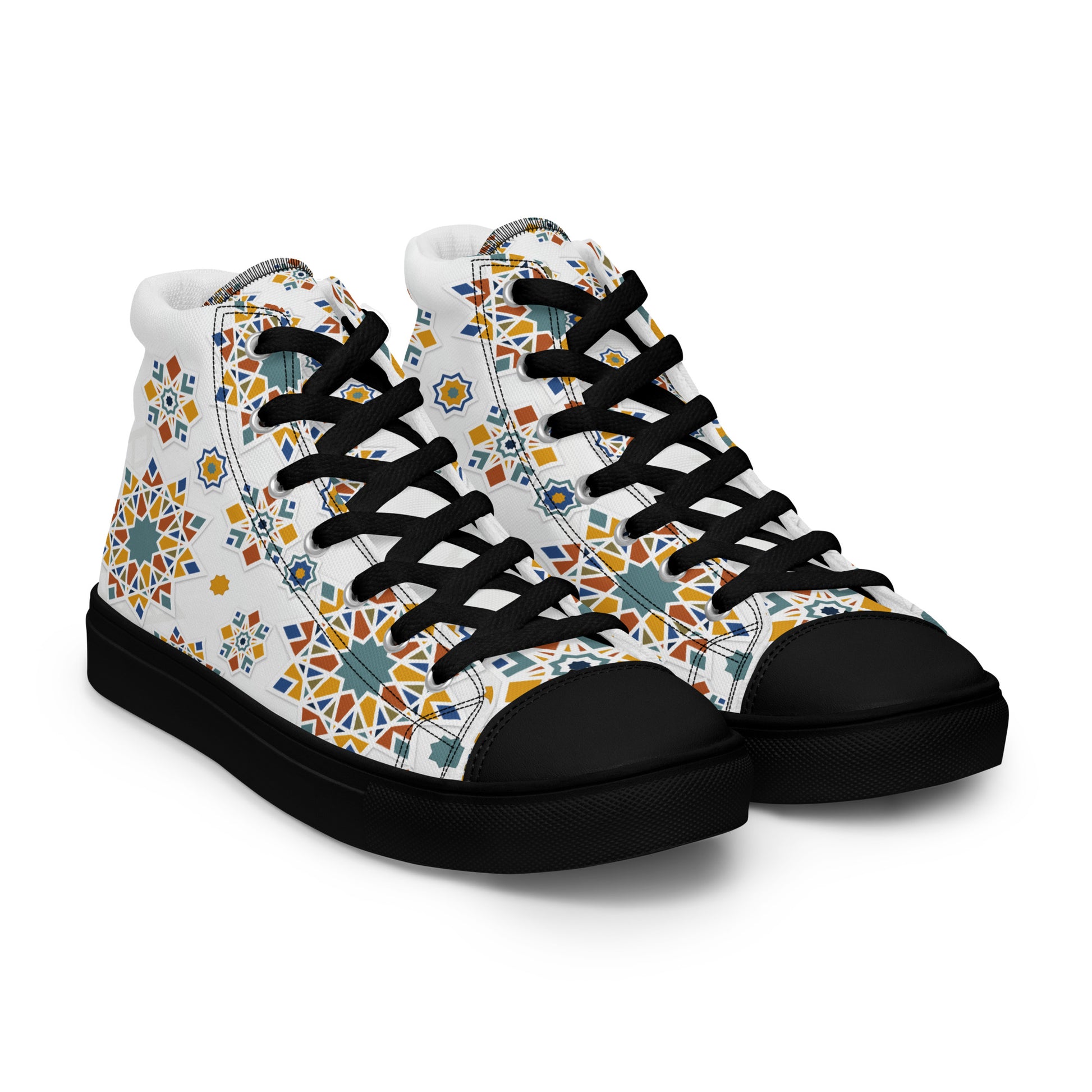 Prisimia Canvas Sneakers : Vibrant Moroccan Mosaic