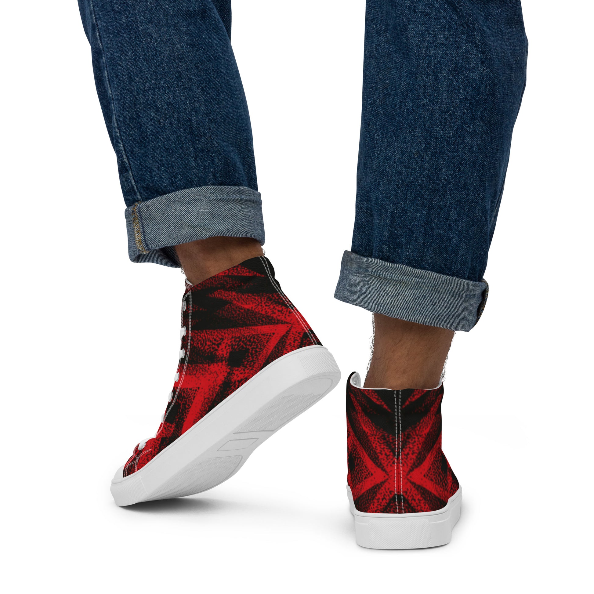 Prisimia Canvas Sneakers: Intense Red Focus