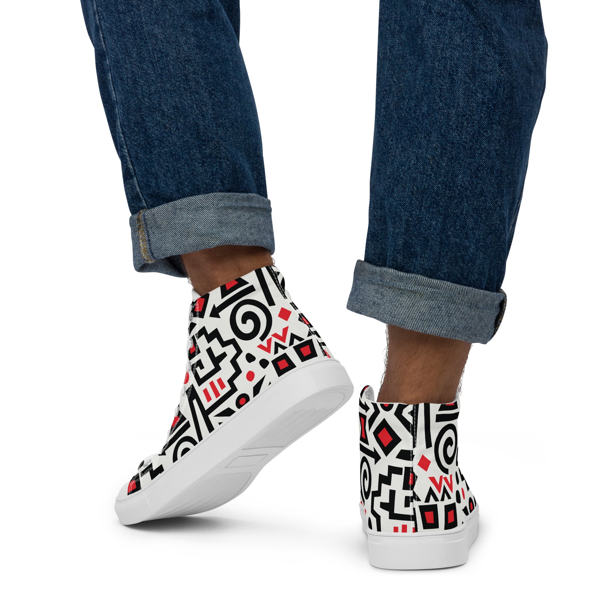Prisimia Canvas Sneakers : Bold Abstract Graphic Style