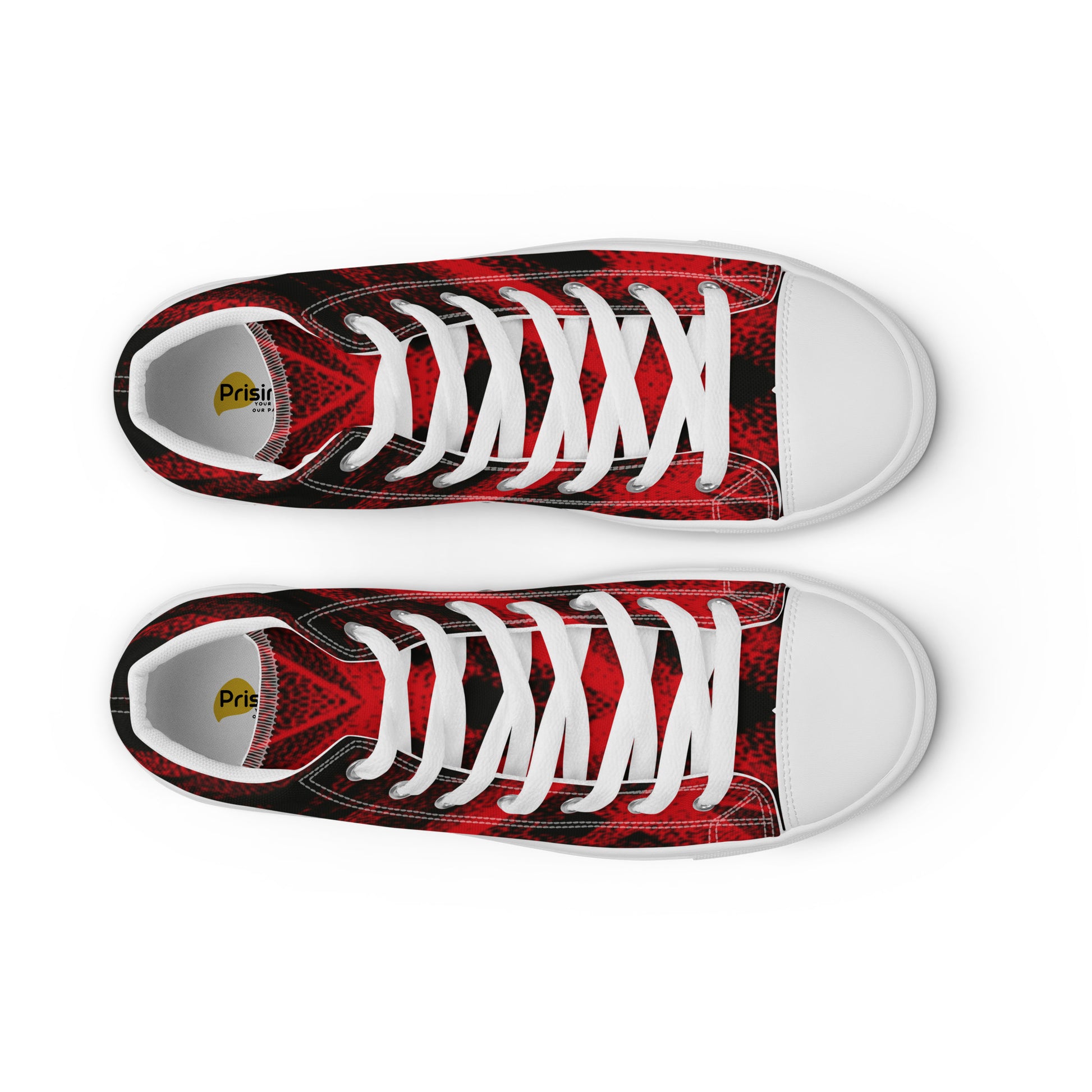Prisimia Canvas Sneakers: Intense Red Focus