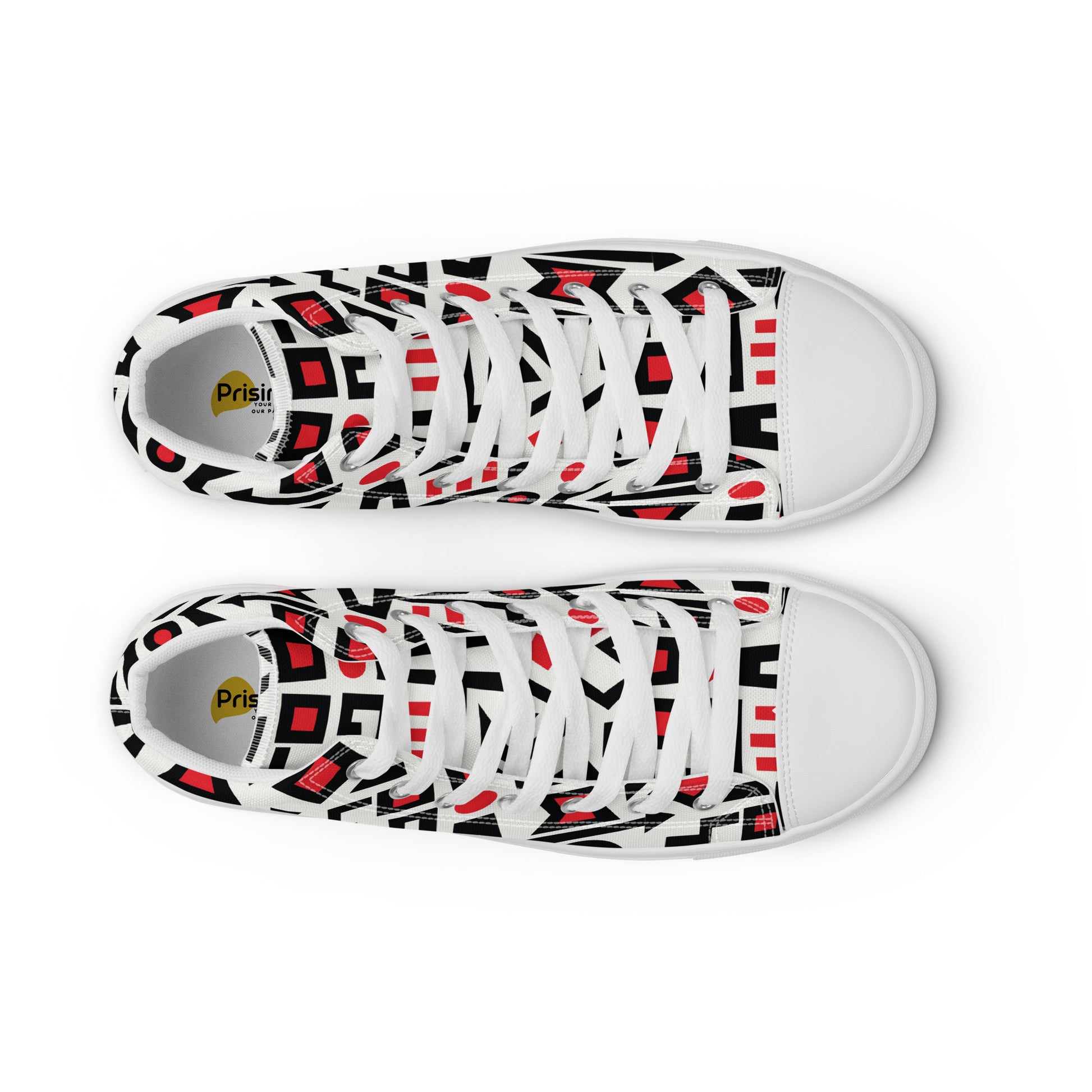 Prisimia Canvas Sneakers : Bold Abstract Graphic Style