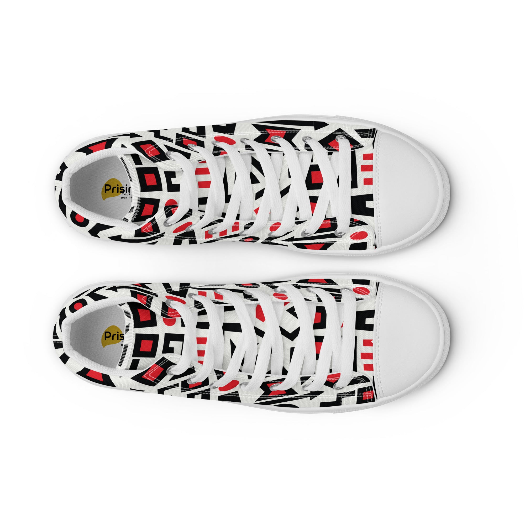 Prisimia Canvas Sneakers : Bold Abstract Graphic Style