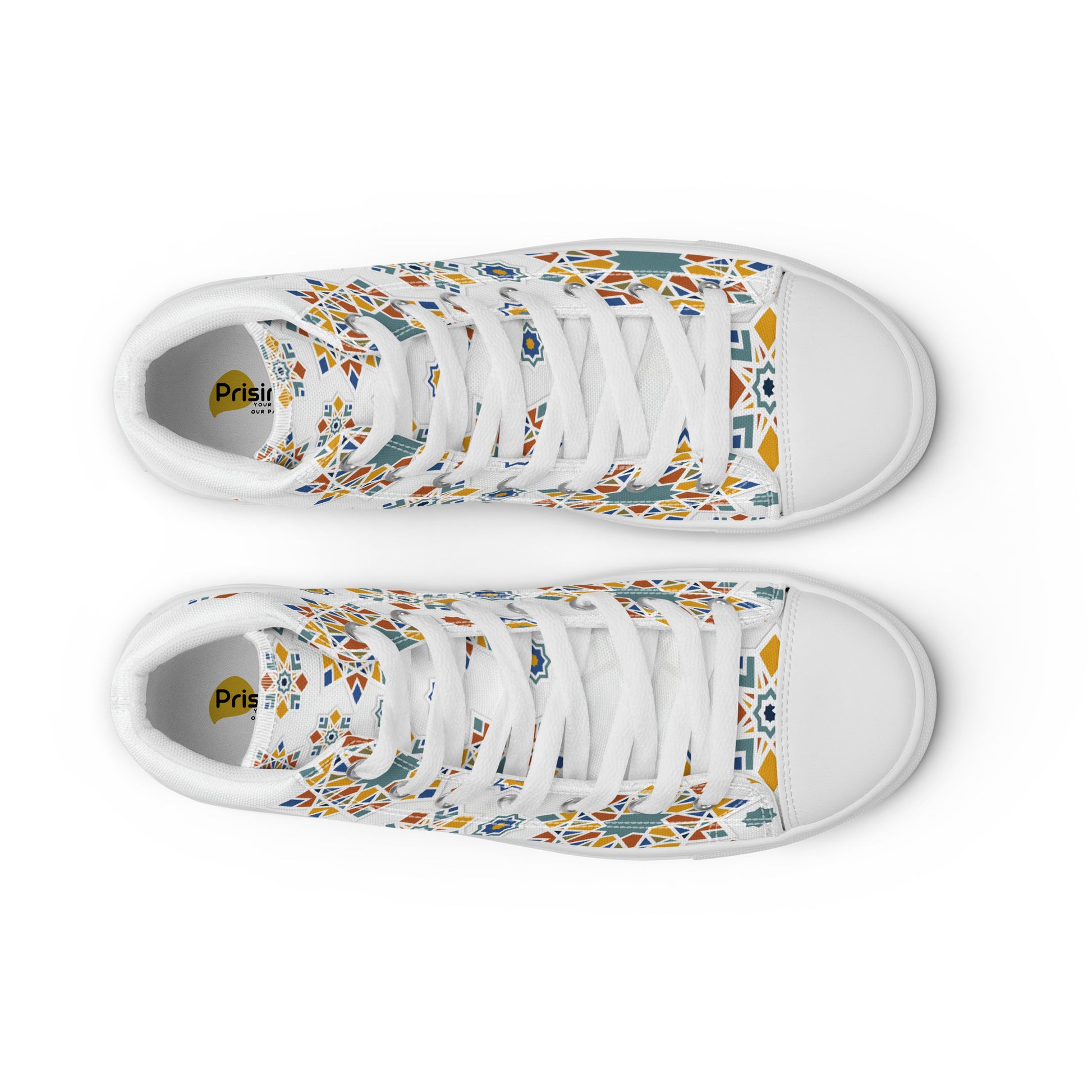Prisimia Canvas Sneakers : Vibrant Moroccan Mosaic