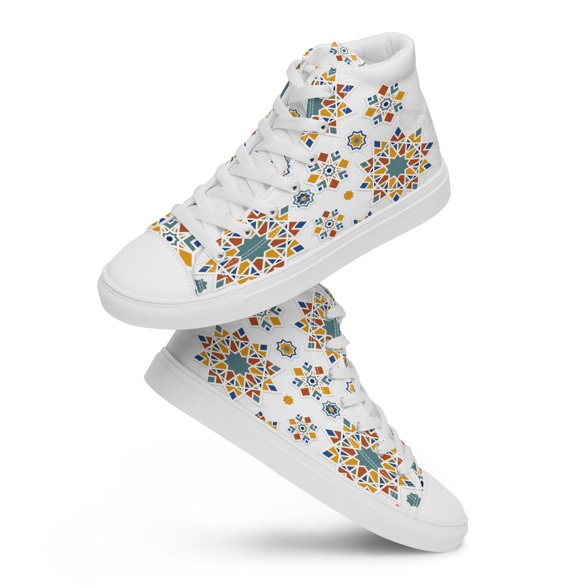 Prisimia Canvas Sneakers : Vibrant Moroccan Mosaic