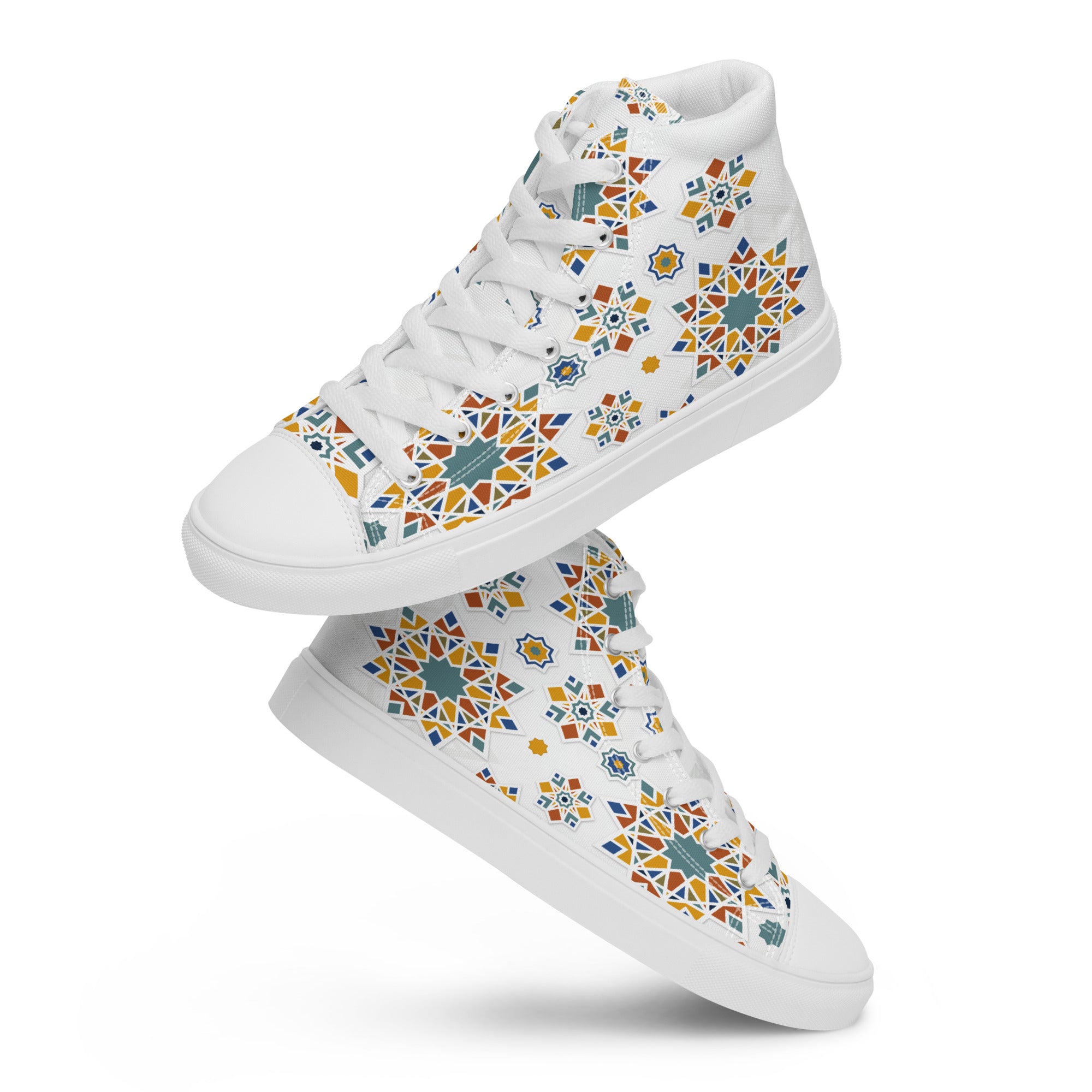 Prisimia Canvas Sneakers : Vibrant Moroccan Mosaic