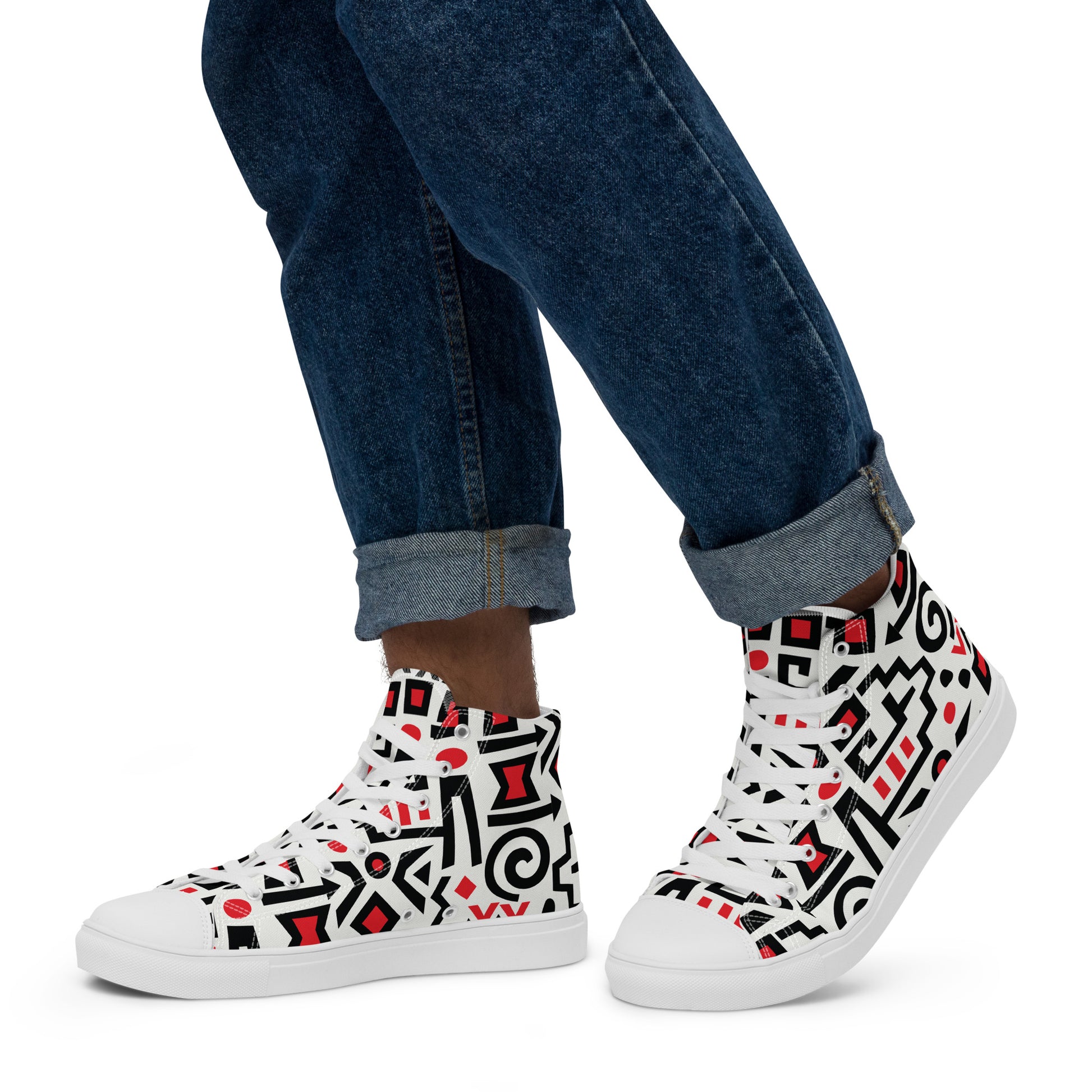 Prisimia Canvas Sneakers : Bold Abstract Graphic Style