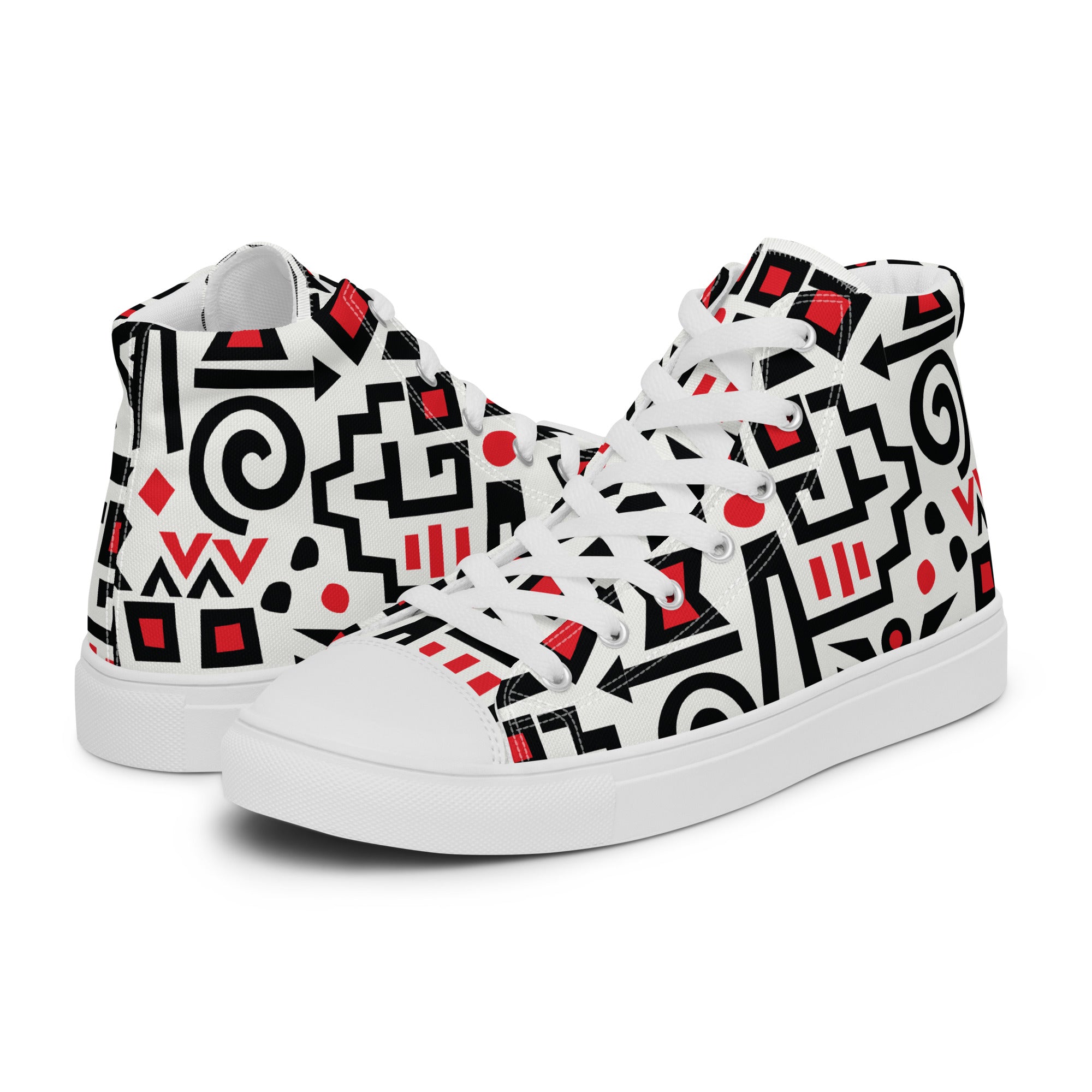 Prisimia Canvas Sneakers : Bold Abstract Graphic Style