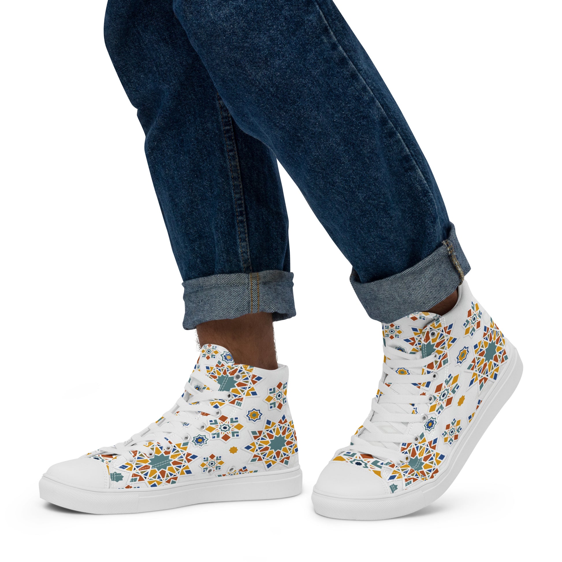 Prisimia Canvas Sneakers : Vibrant Moroccan Mosaic
