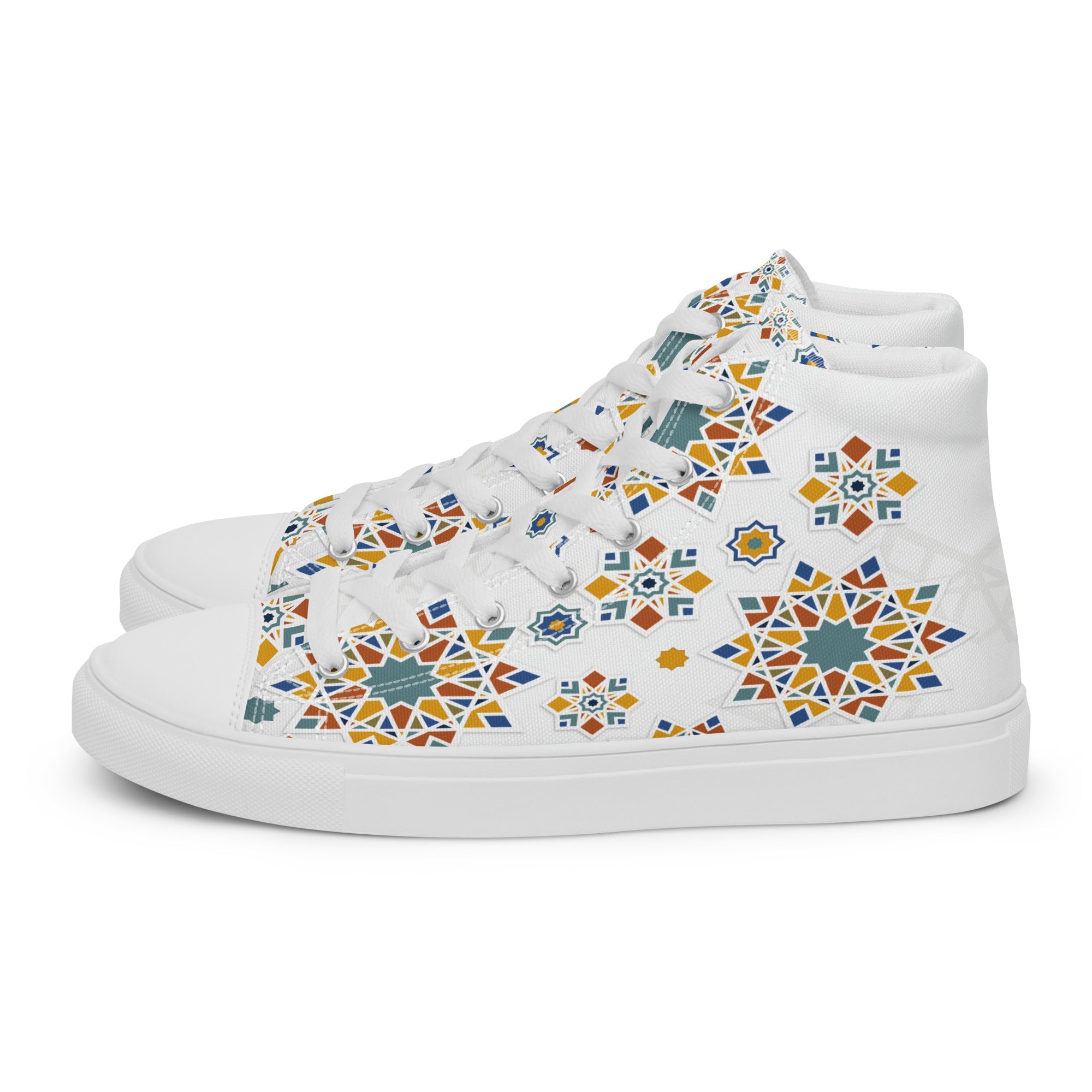 Prisimia Canvas Sneakers : Vibrant Moroccan Mosaic