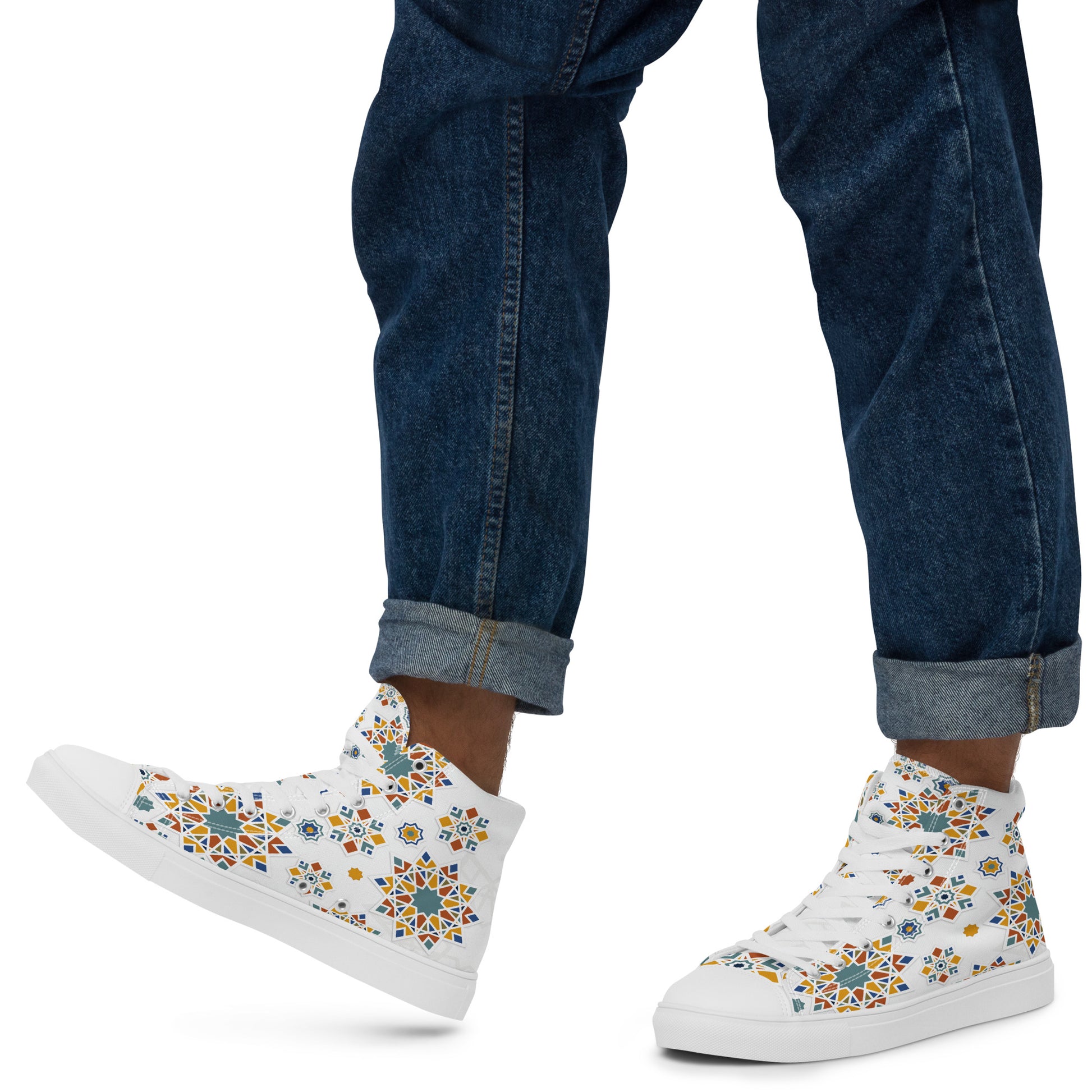 Prisimia Canvas Sneakers : Vibrant Moroccan Mosaic