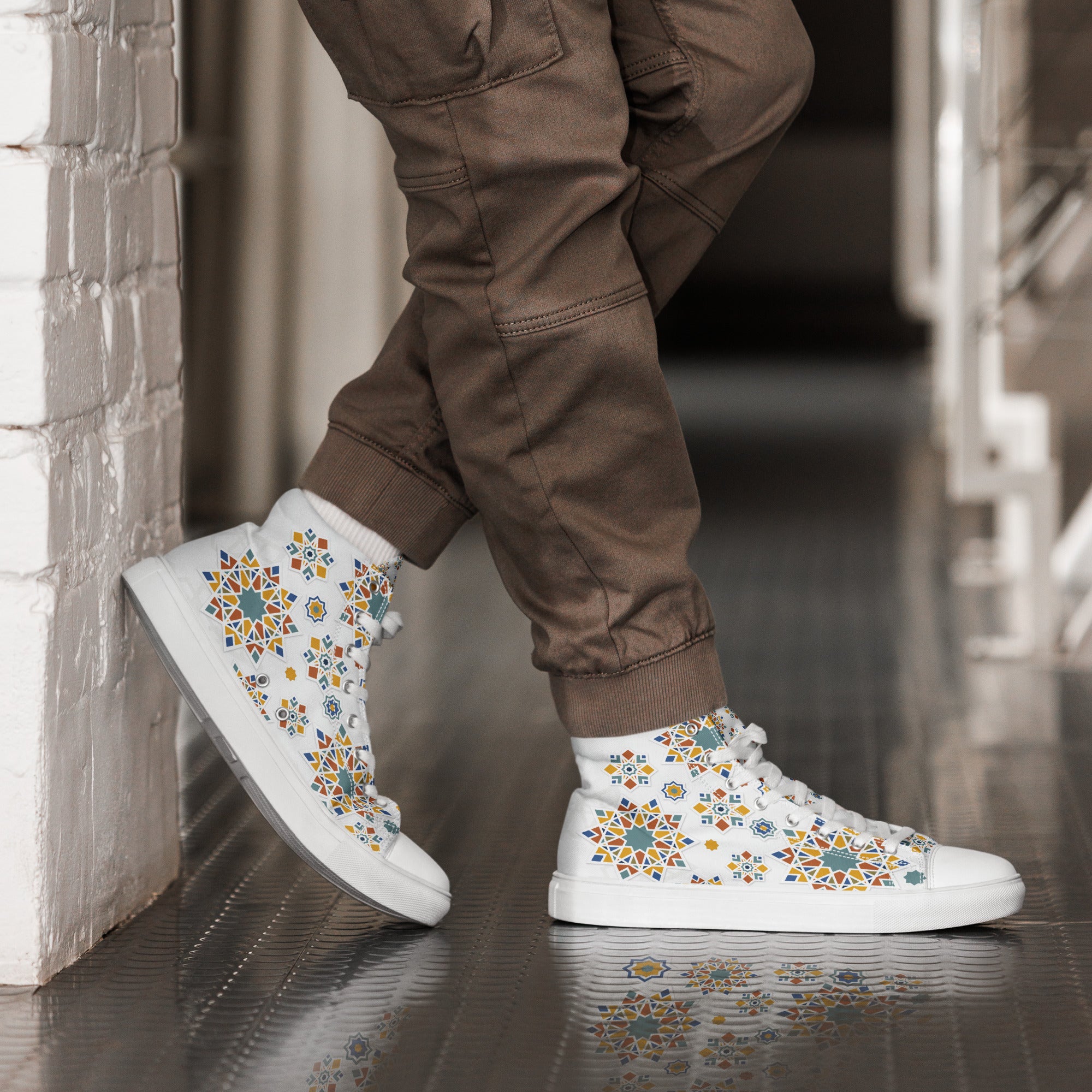 Prisimia Canvas Sneakers : Vibrant Moroccan Mosaic