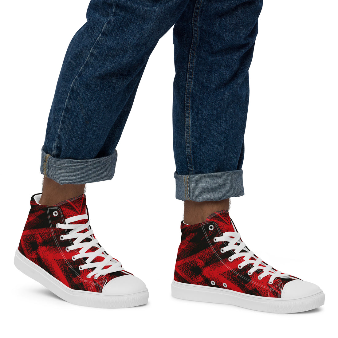 Prisimia Canvas Sneakers: Intense Red Focus