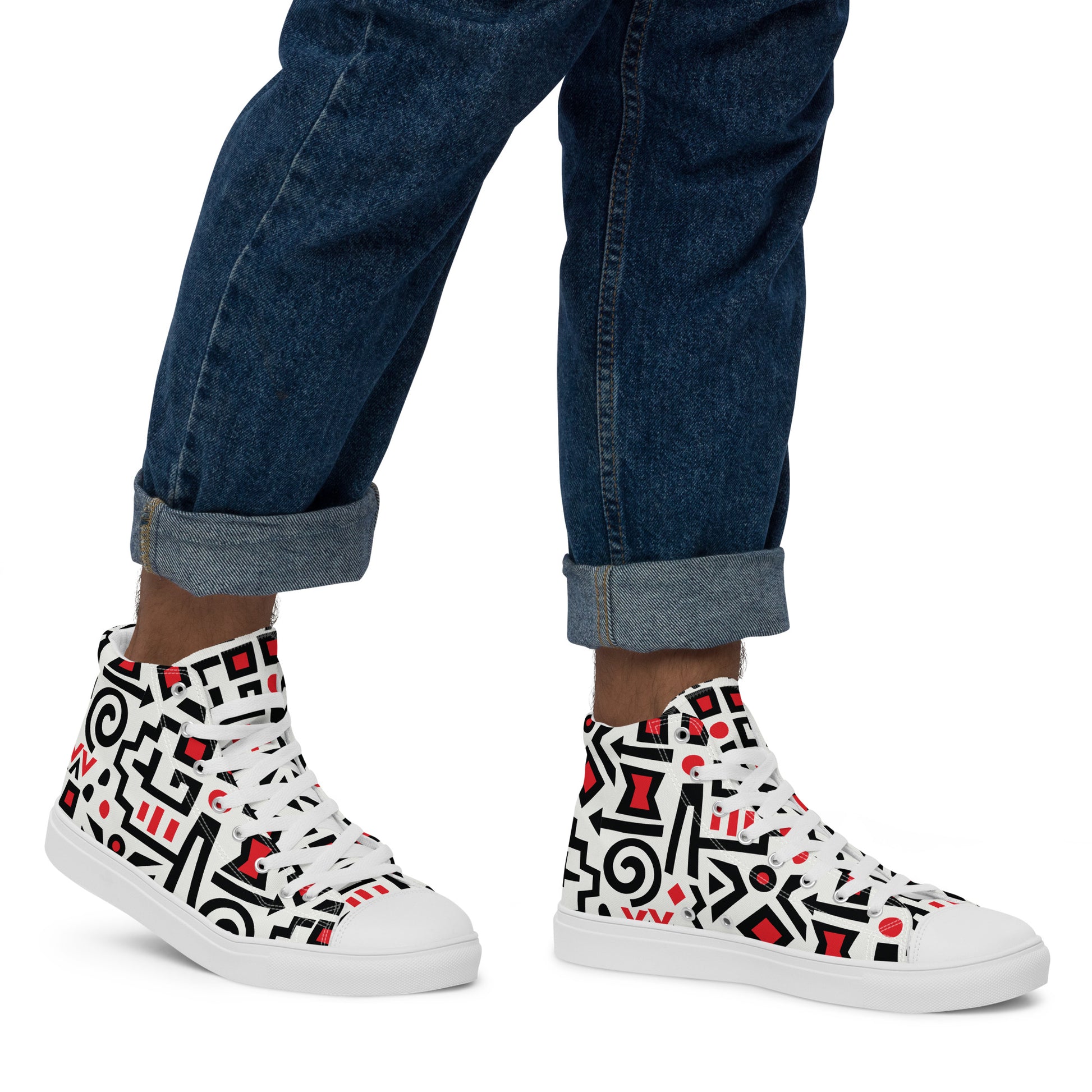 Prisimia Canvas Sneakers : Bold Abstract Graphic Style