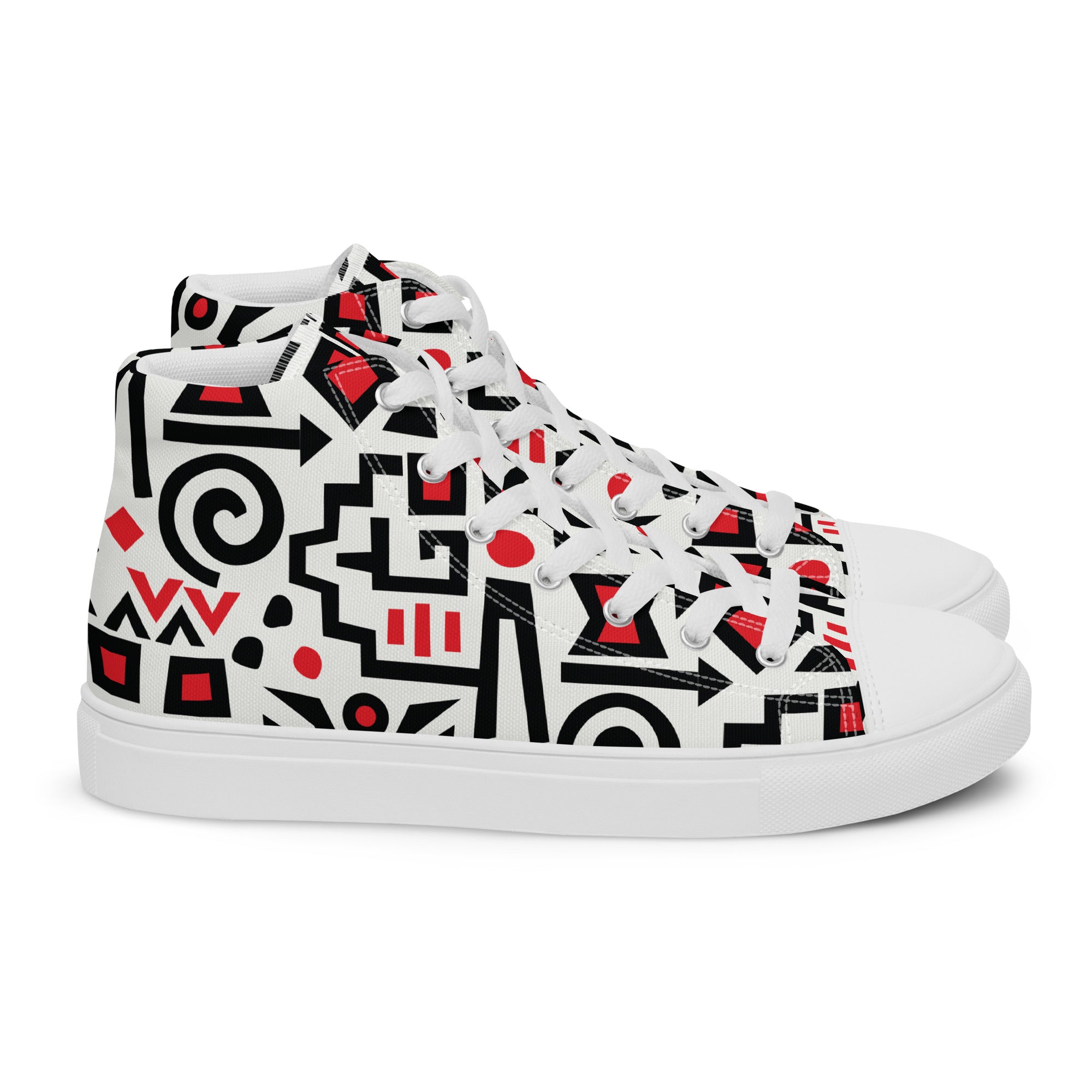 Prisimia Canvas Sneakers : Bold Abstract Graphic Style