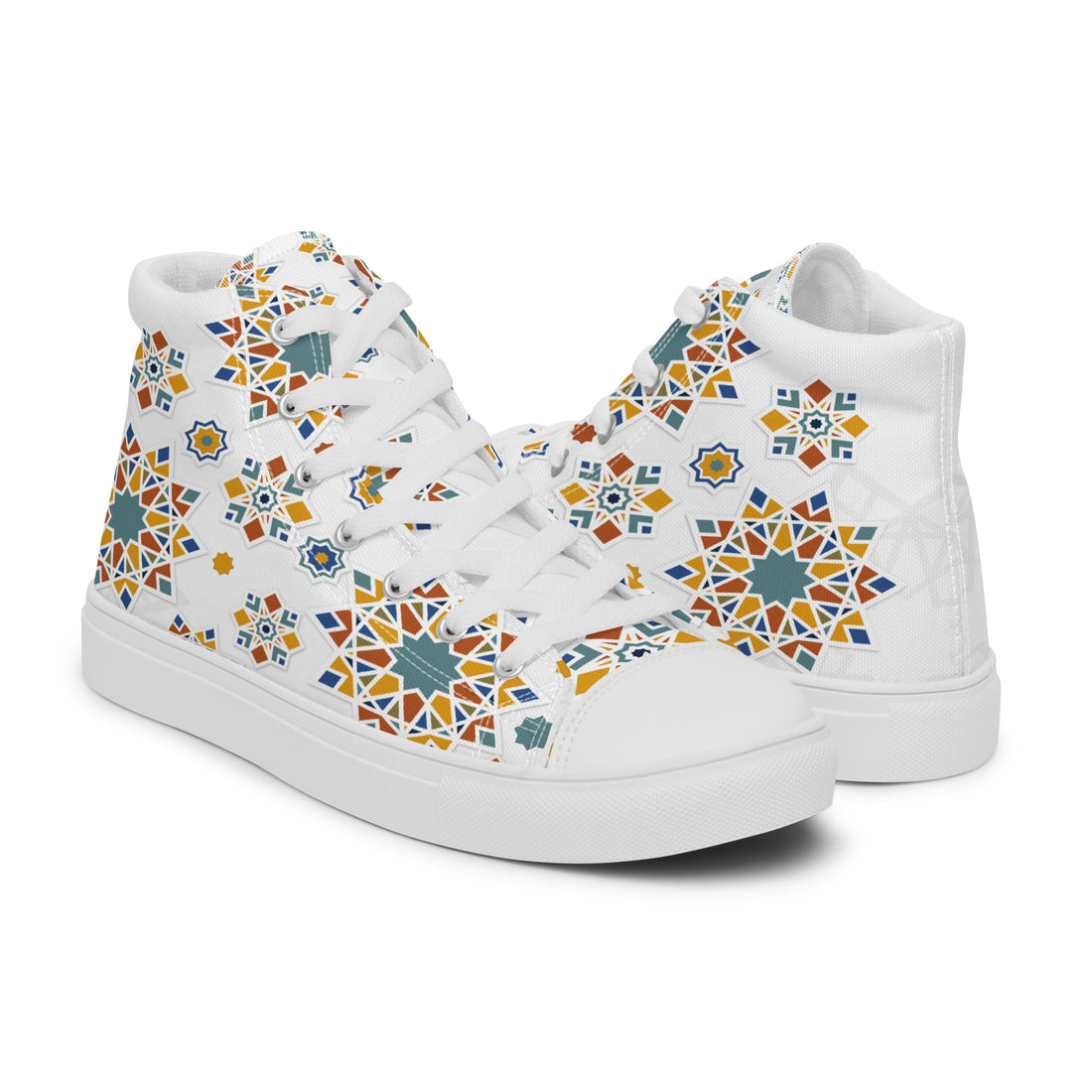 Prisimia Canvas Sneakers : Vibrant Moroccan Mosaic