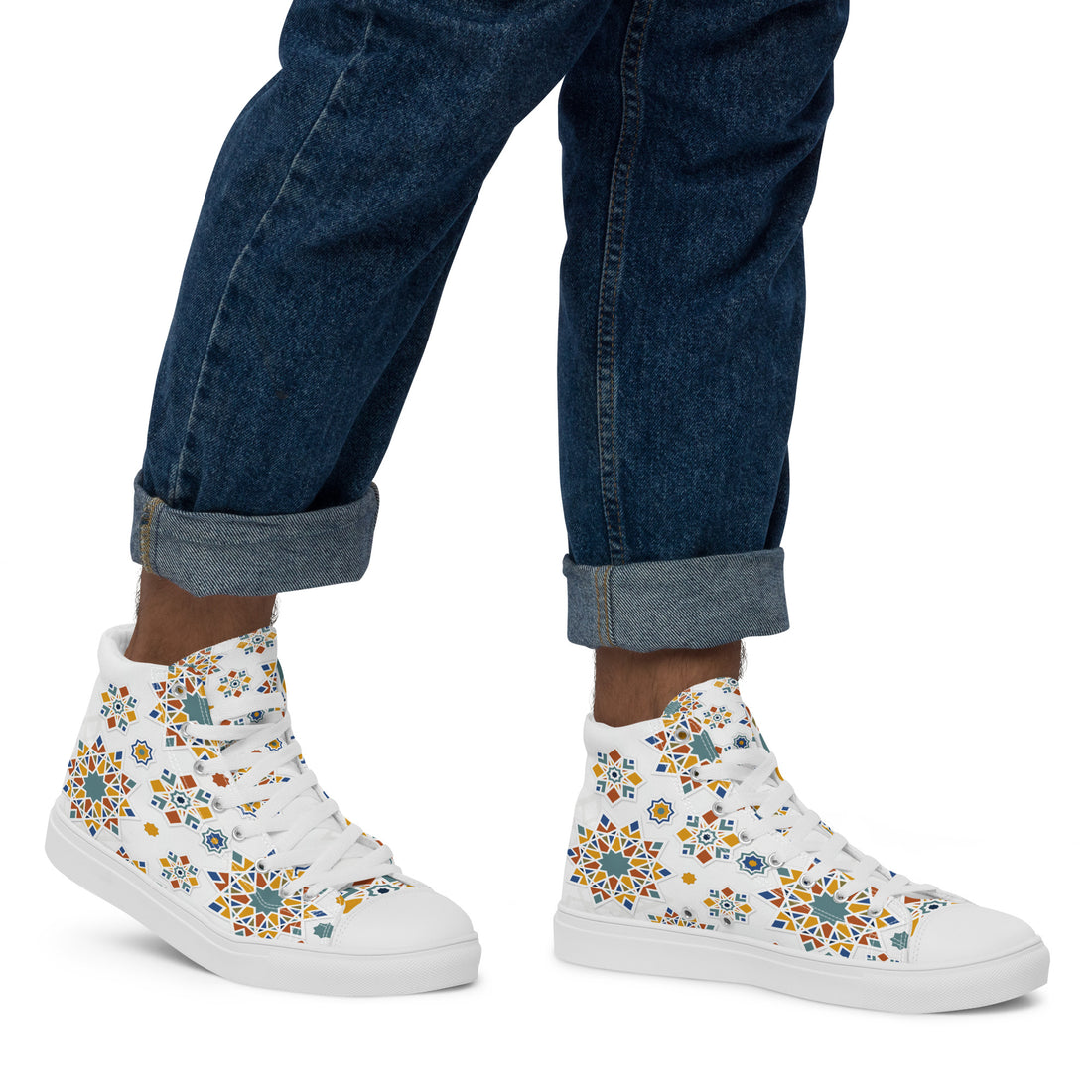 Prisimia Canvas Sneakers : Vibrant Moroccan Mosaic