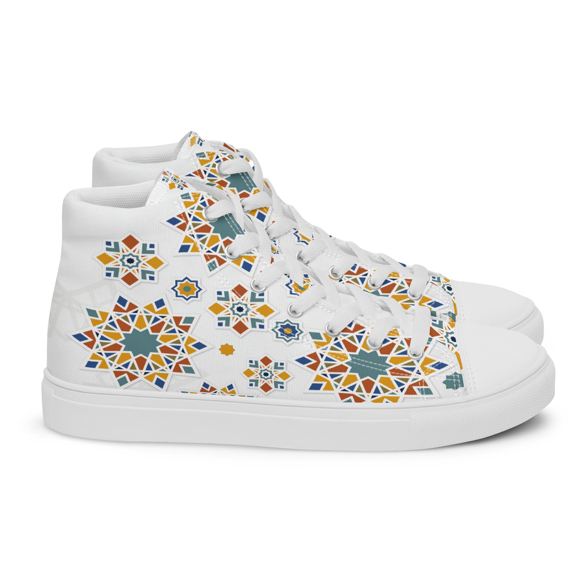 Prisimia Canvas Sneakers : Vibrant Moroccan Mosaic