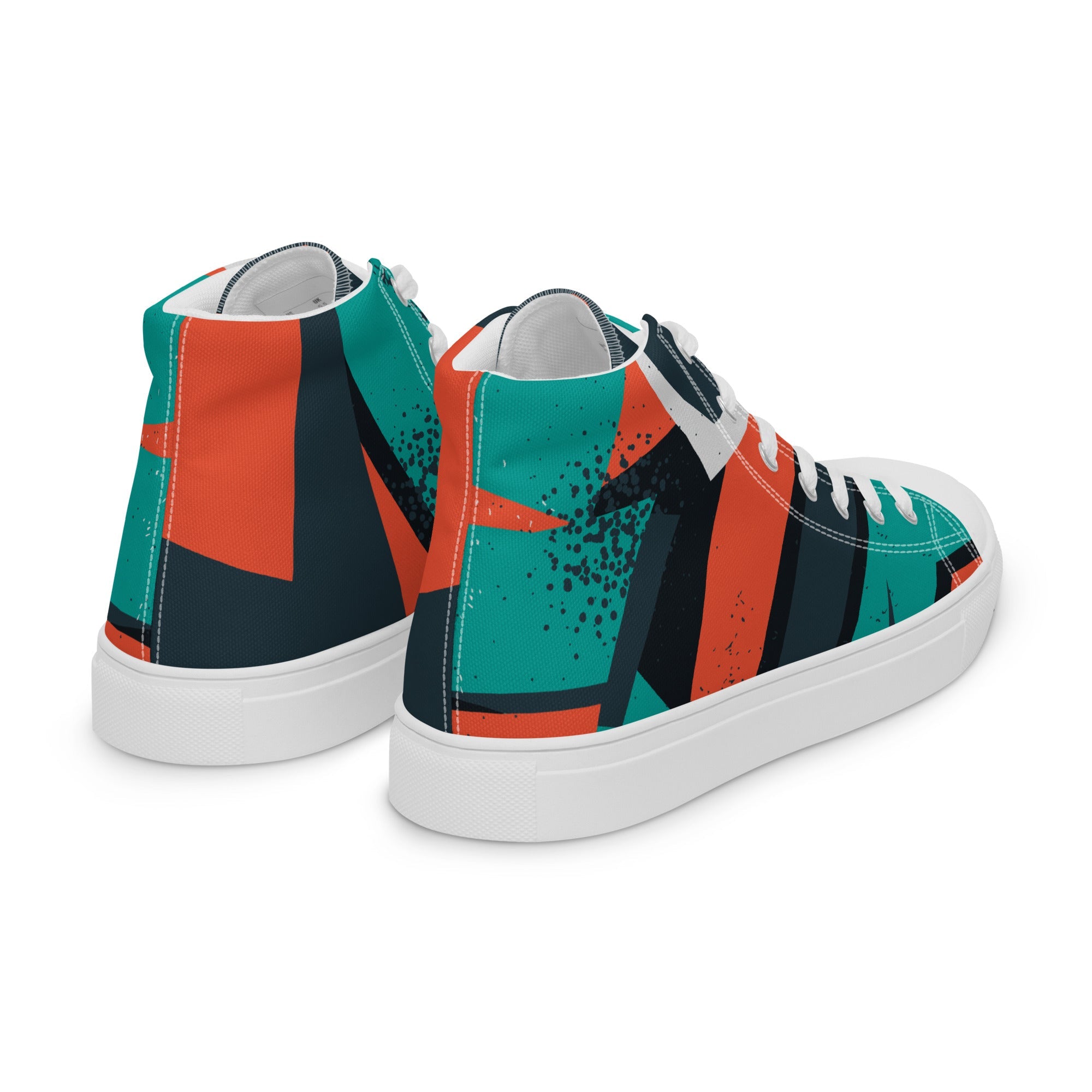 Prisimia Canvas Sneakers: Geometric Contrast Fusion