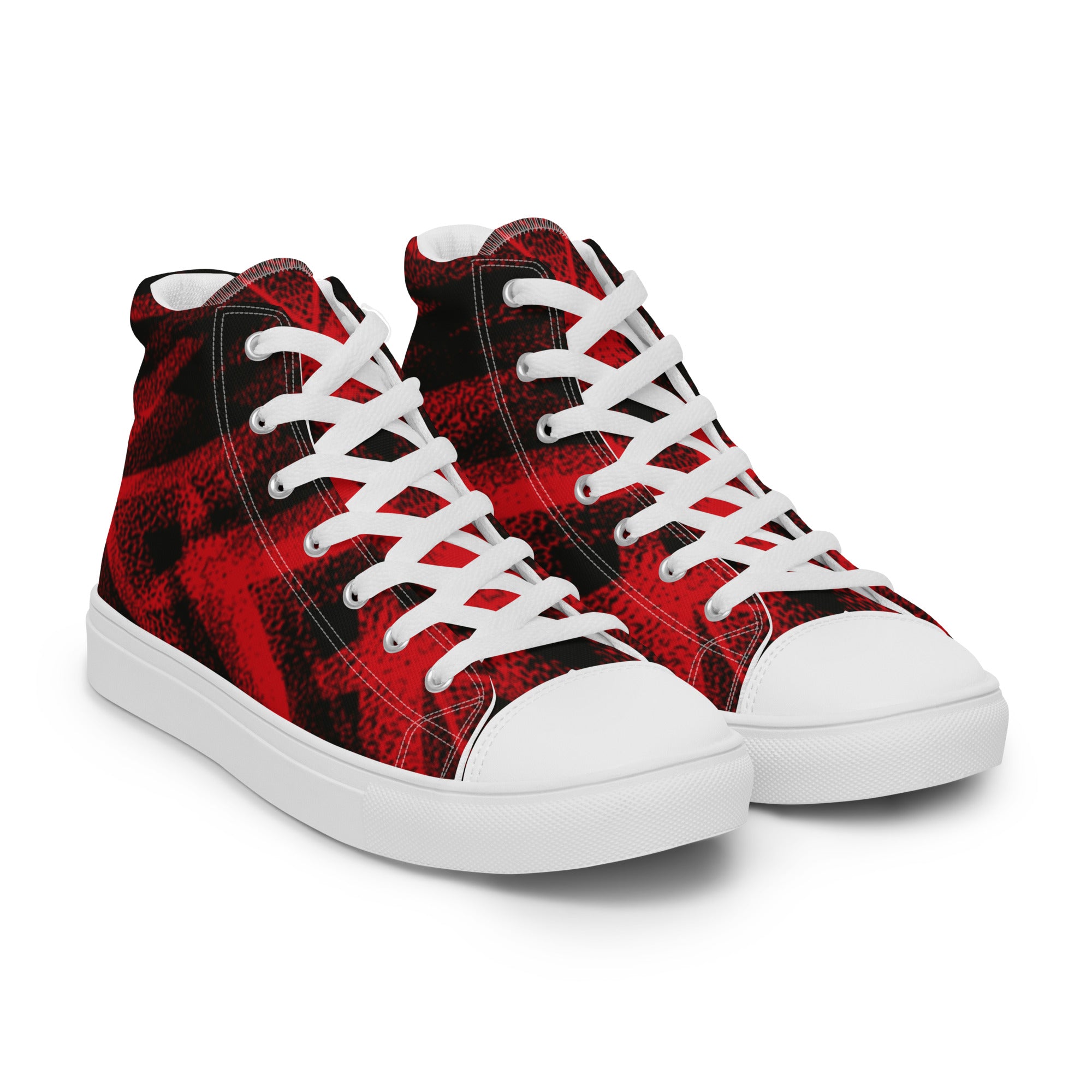 Prisimia Canvas Sneakers: Intense Red Focus