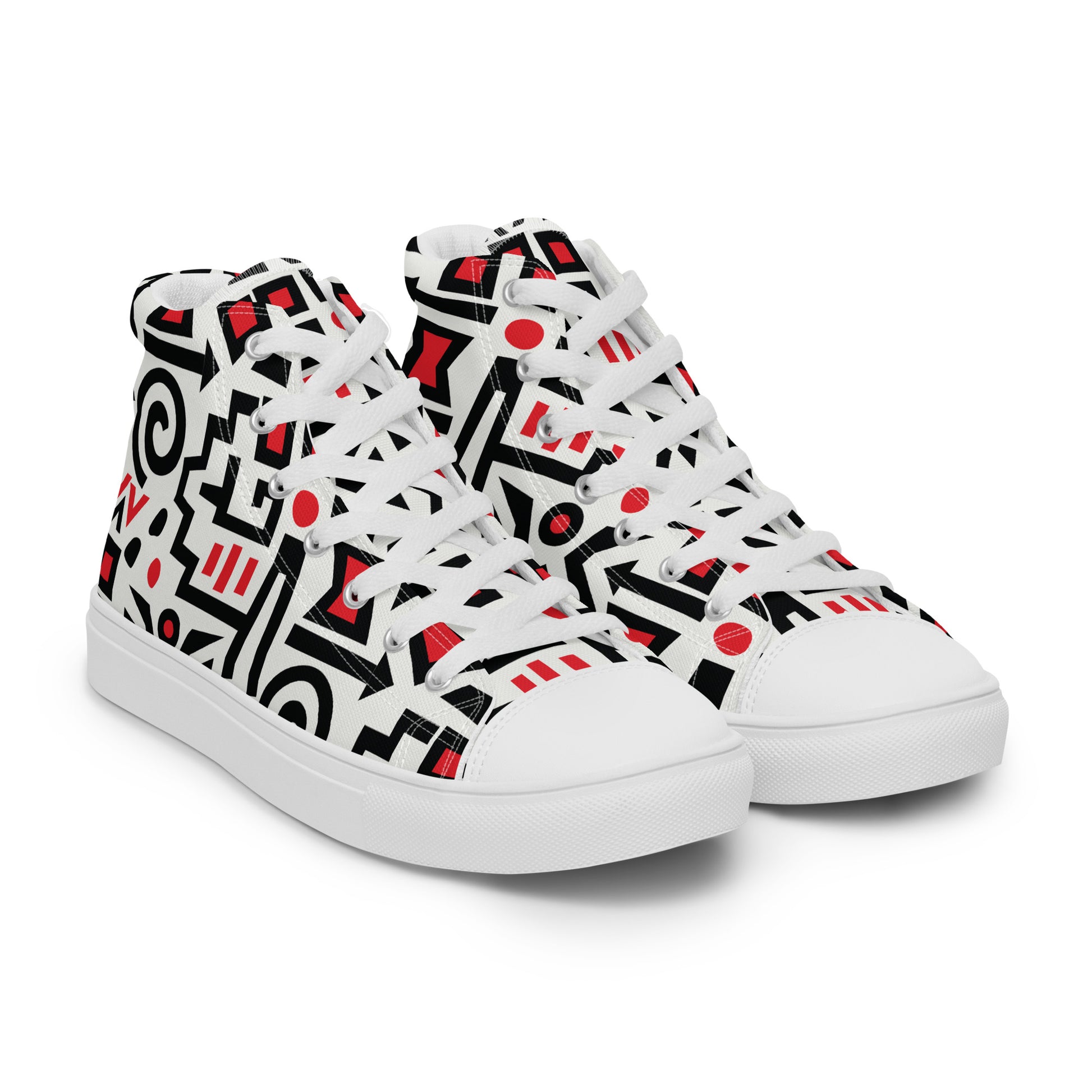 Prisimia Canvas Sneakers : Bold Abstract Graphic Style