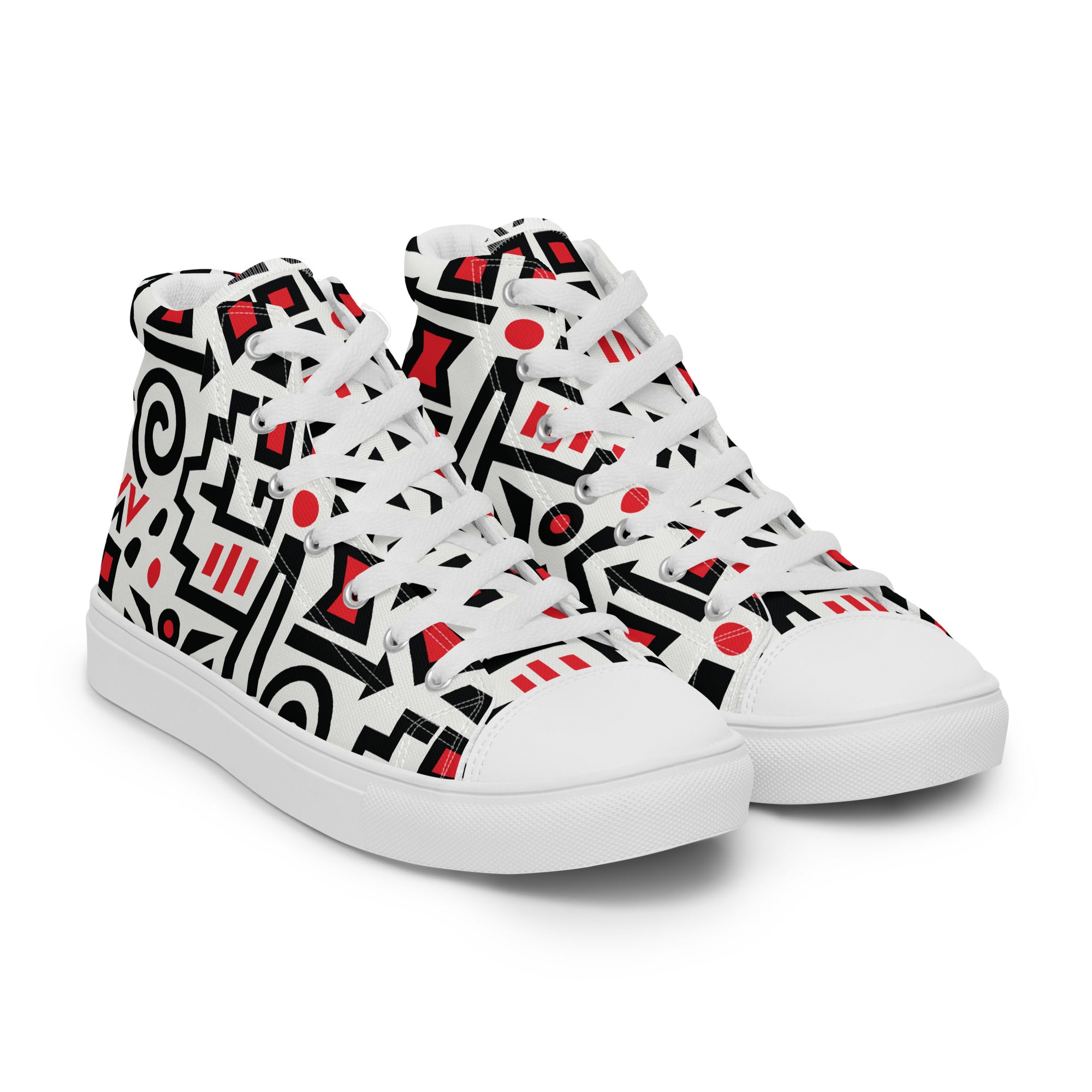 Prisimia Canvas Sneakers : Bold Abstract Graphic Style